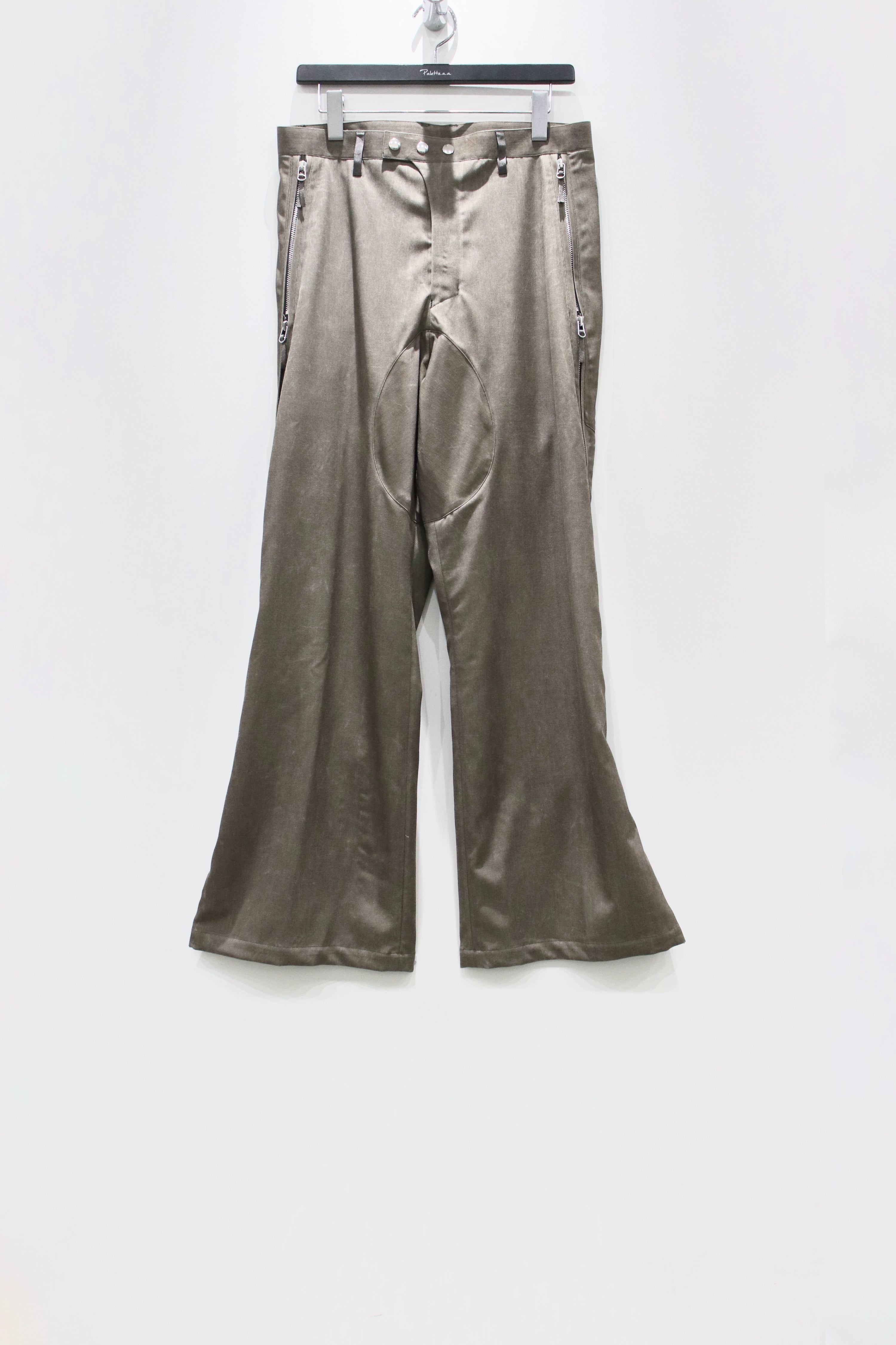 NULABEL(ニューレーベル)のNATURAL DYED WOOL GABARDINE ZIP TRSの通販