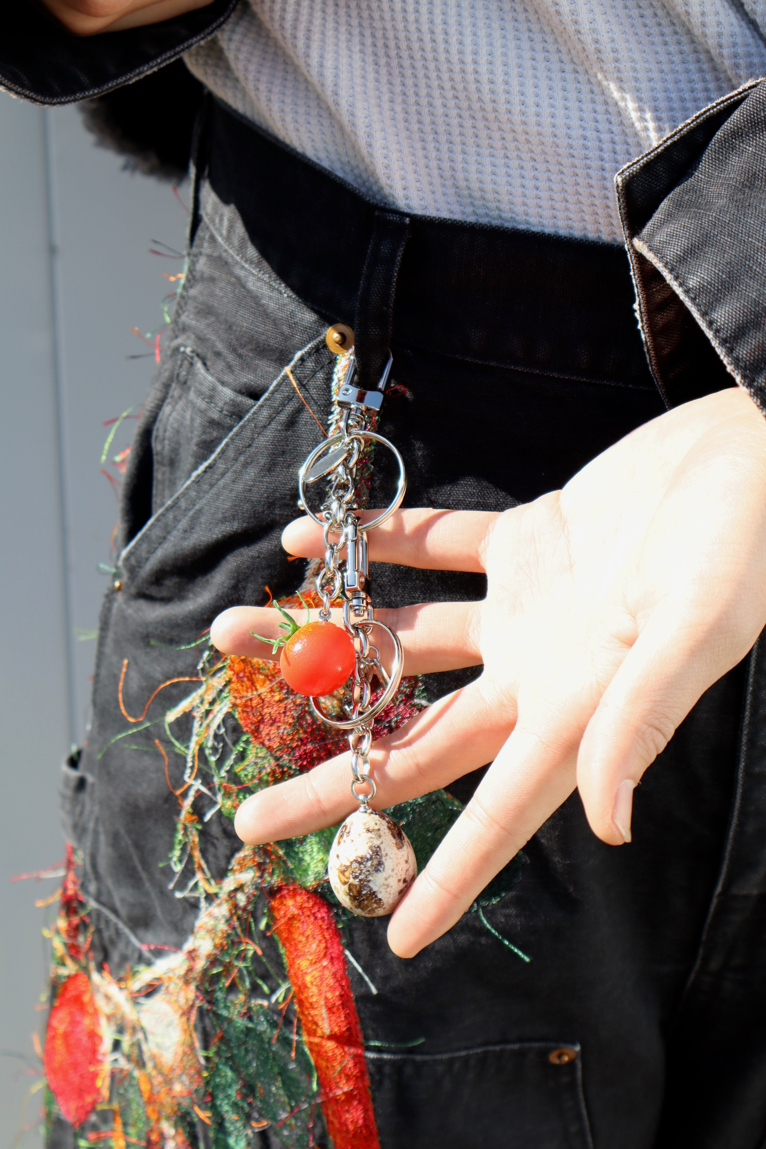 doublet(ダブレット)のFOOD SAMPLE KEY CHAIN TOMATO SILVERの通販
