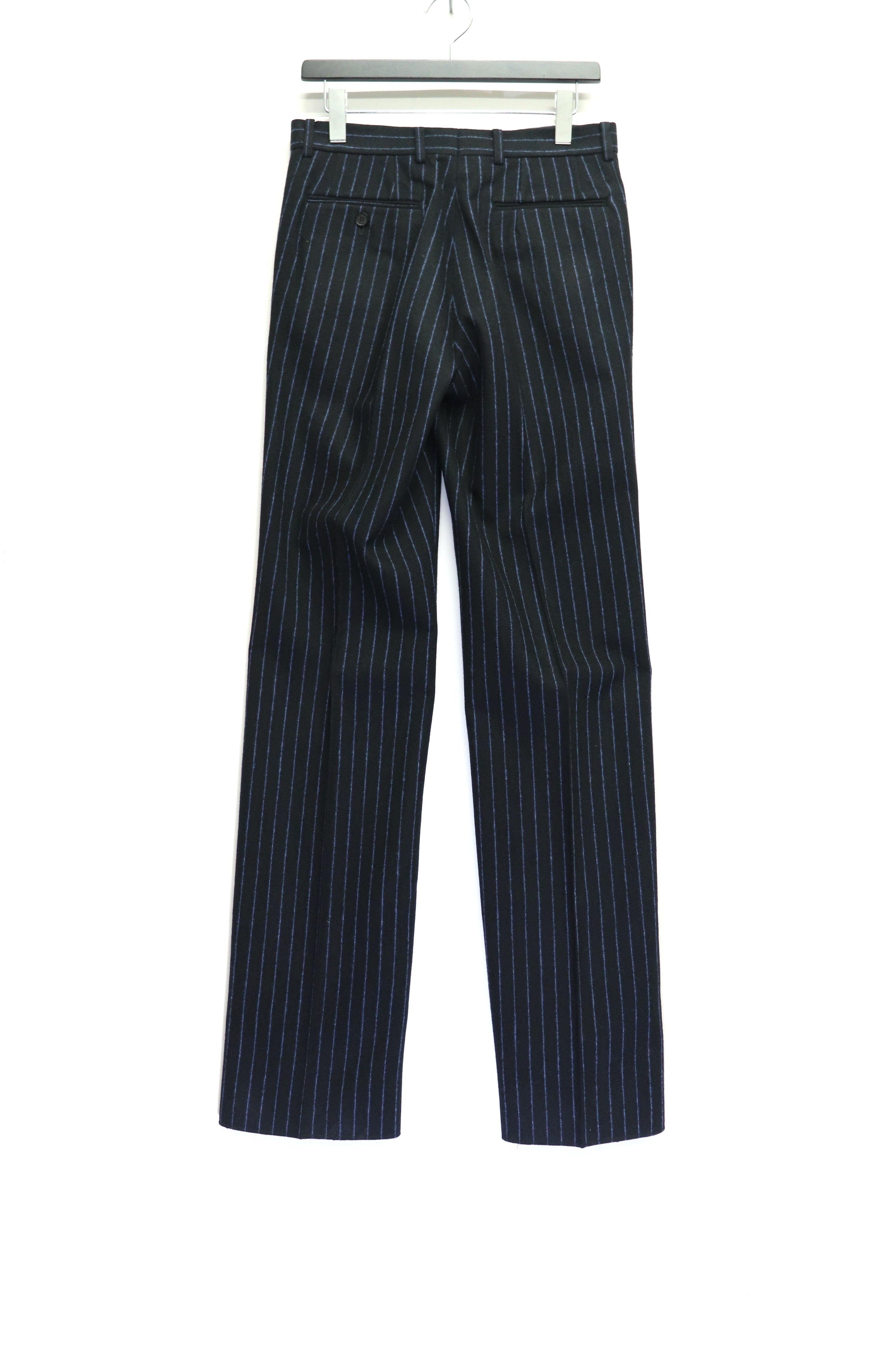 LITTLEBIG(リトルビッグ)のChalk Stripe Straight Trousers BLACK