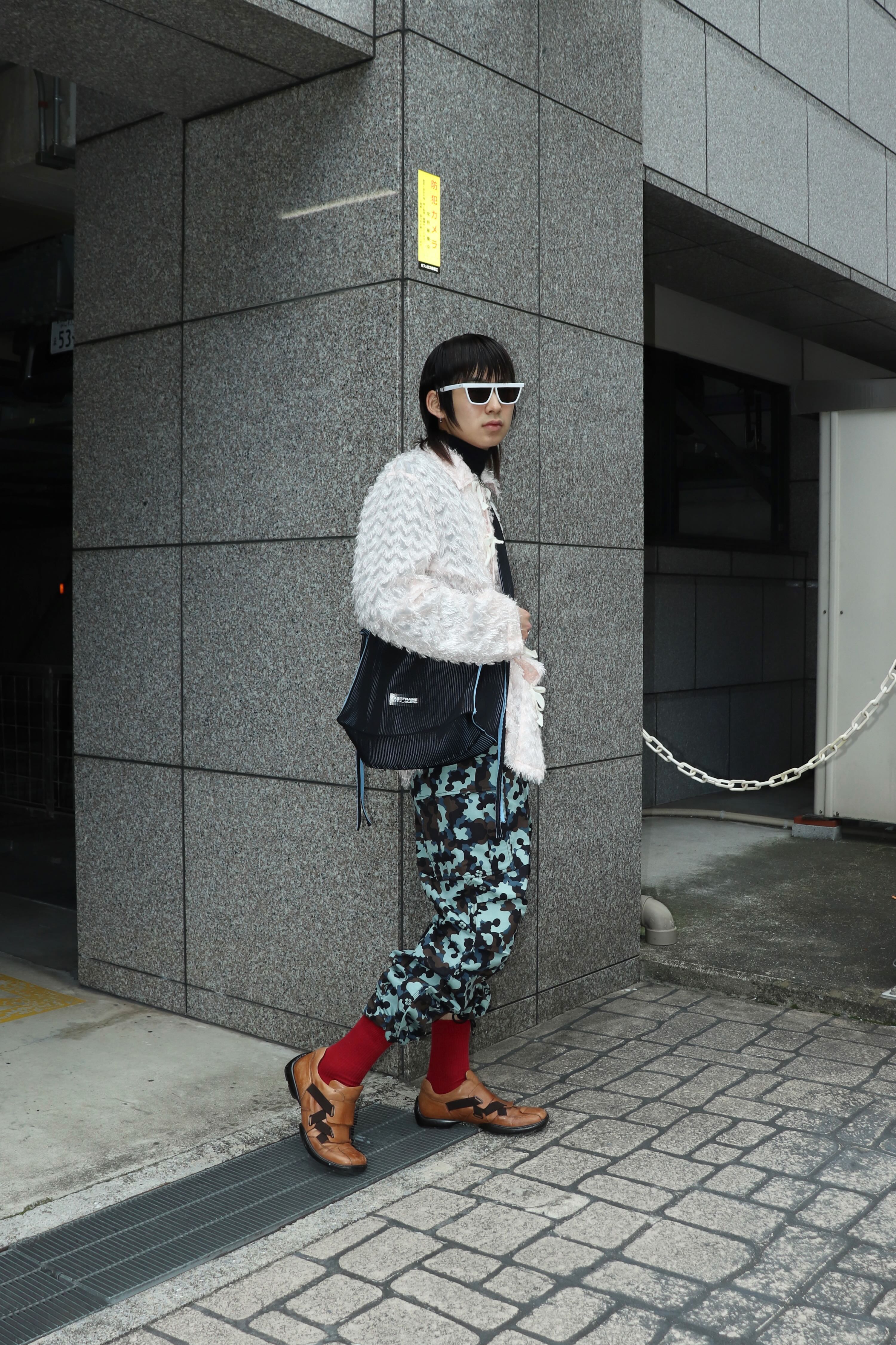 LASTFRAME(ラストフレーム)のHINEMOSU BAG BLACK × BLUE GRAYの通販