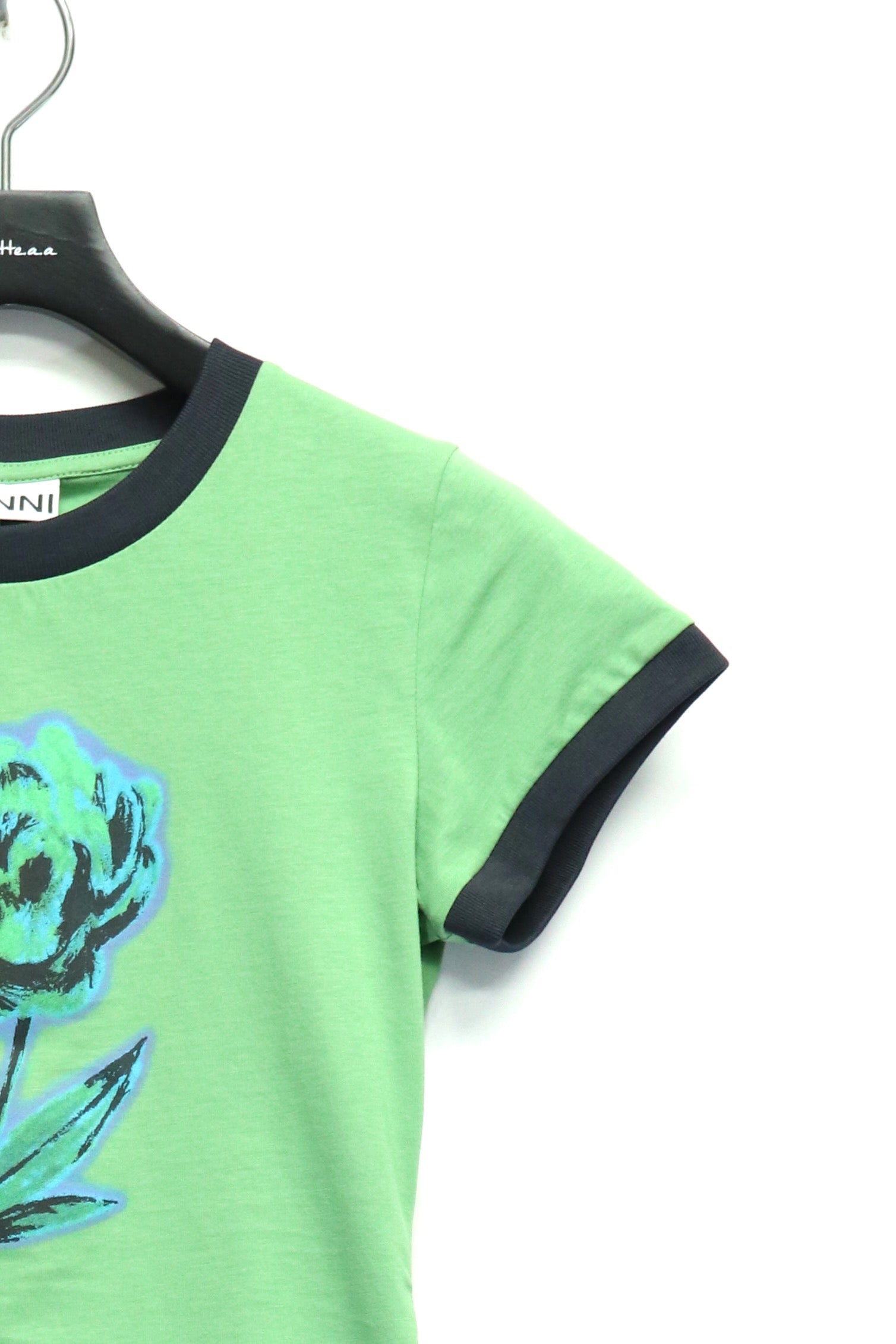 GANNI(ガニー)のBasic Cotton Jersey Peony Baby Fit T-shirtの GANNI(ガニー)のBasic Cotton Jersey Peony Baby Fit T-shirtの