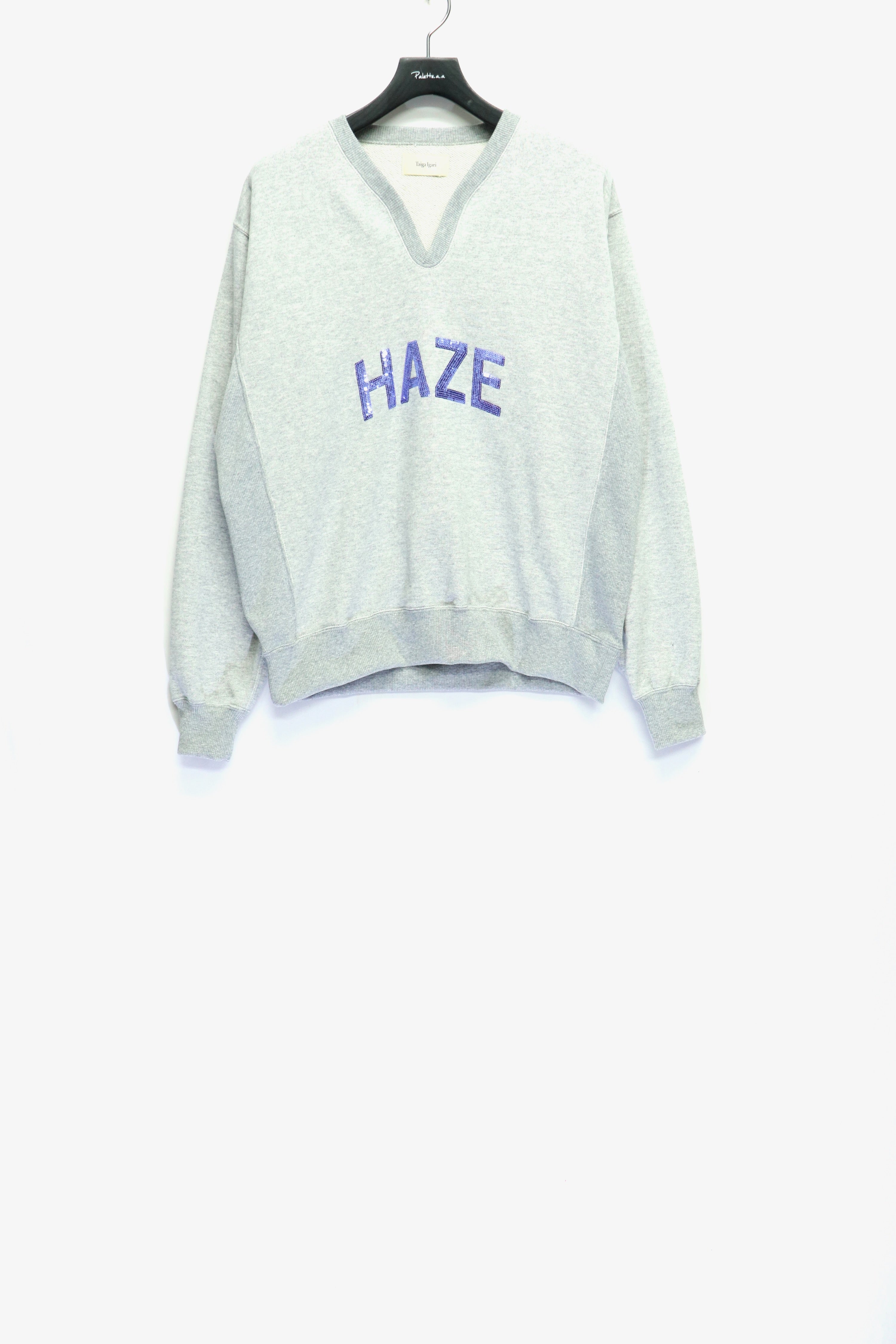 Taiga Igari(タイガ イガリ)のHAZE SQ Embroidery Sweat GRAYの通販