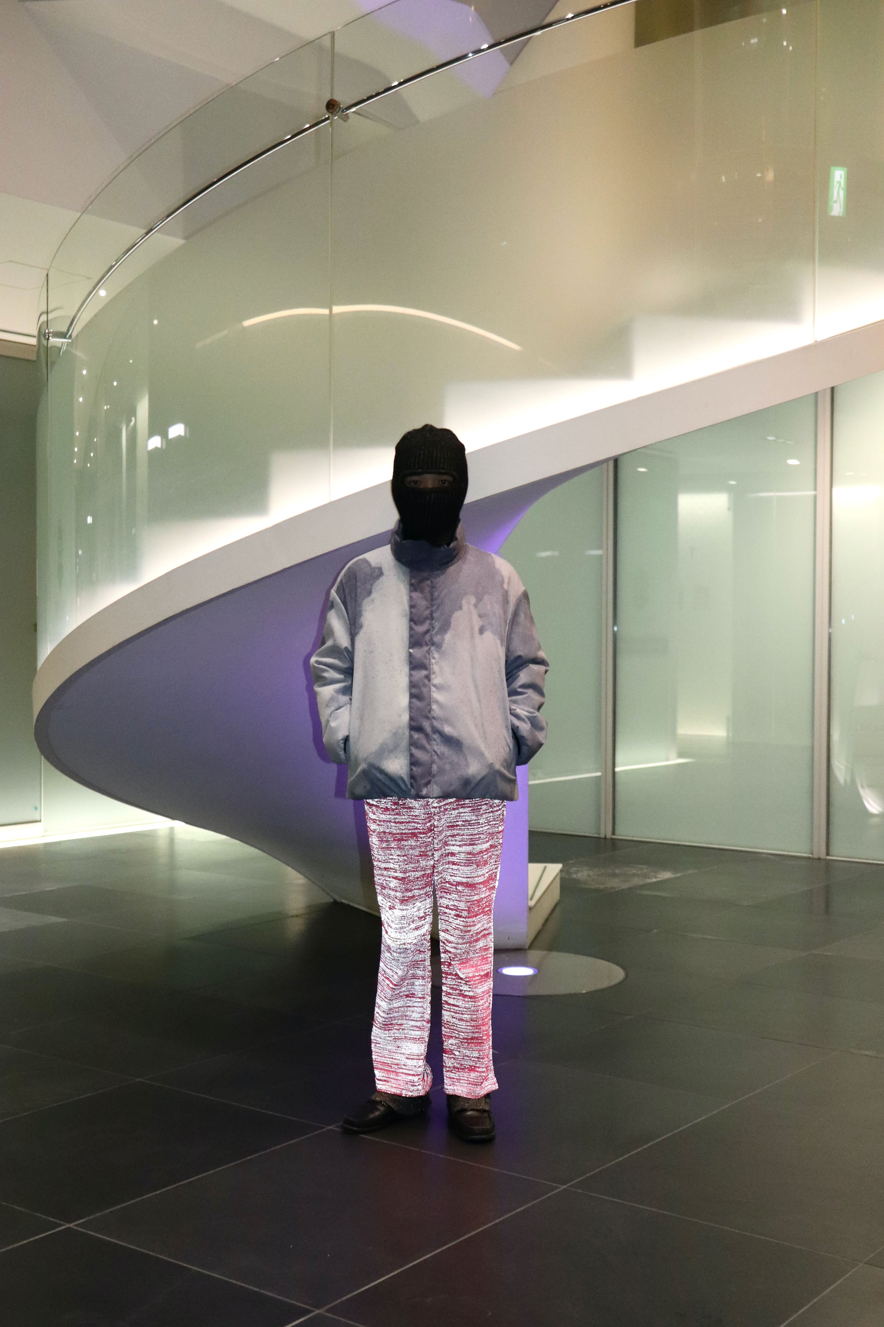 SUGARHILL(シュガーヒル)のPLATING KNIT BALACLAVA BLACK&IVORYの通販