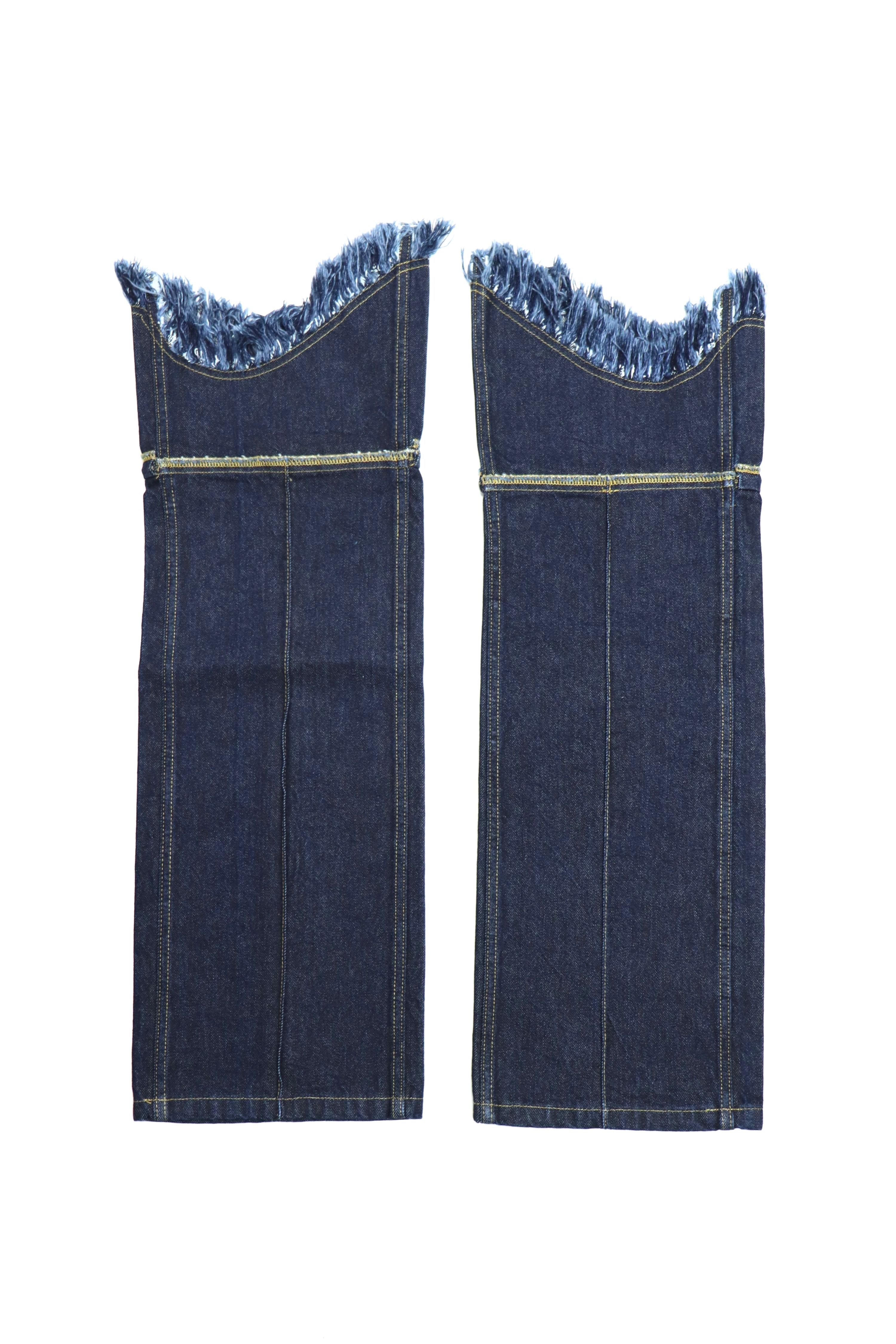 kotohayokozawa(コトハヨコザワ)のDENIM LEG COVER INDIGOの通販