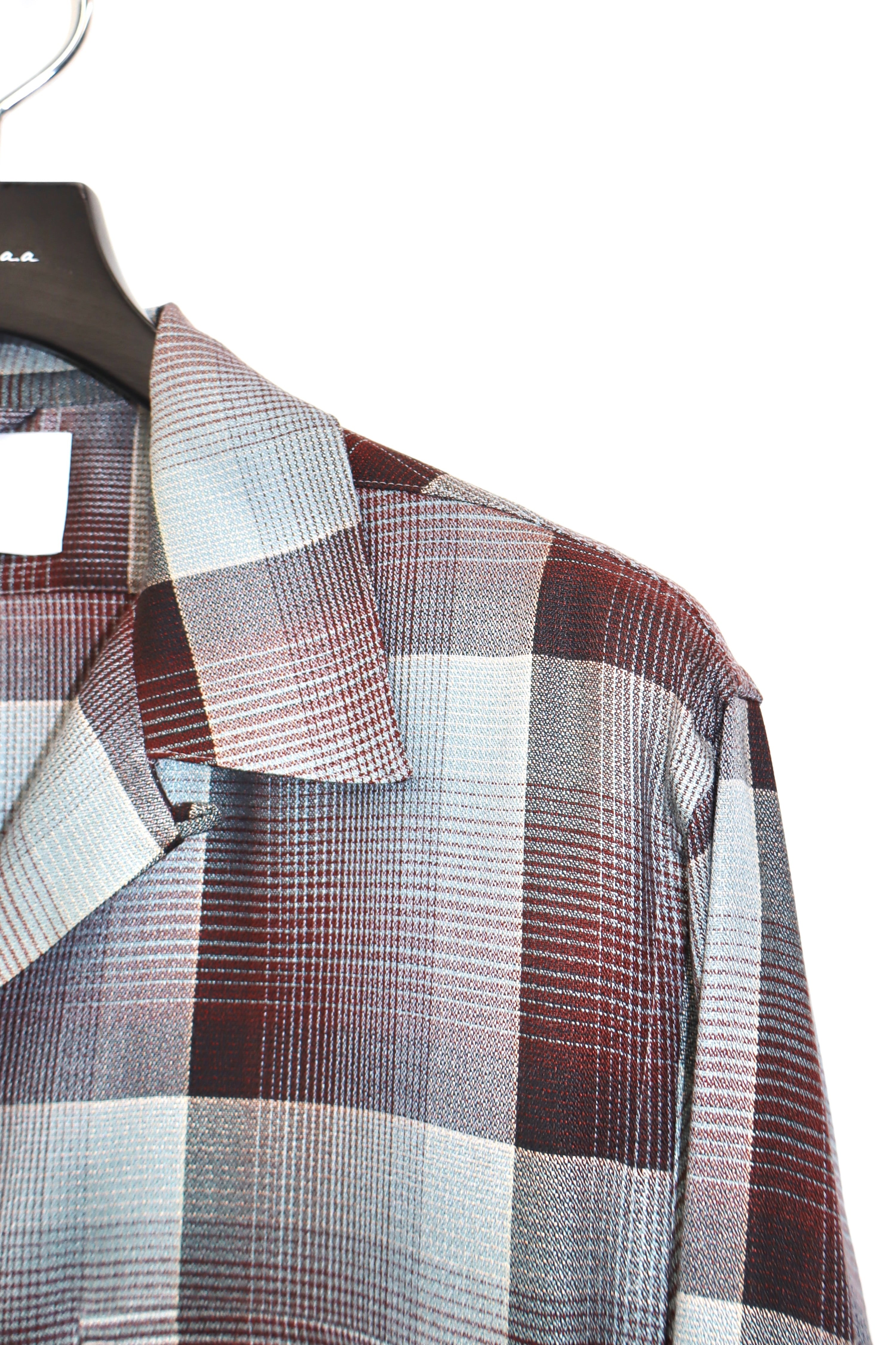 SUGARHILL(シュガーヒル)のOMBRE OPEN COLLAR SHIRT RED MINTの通販