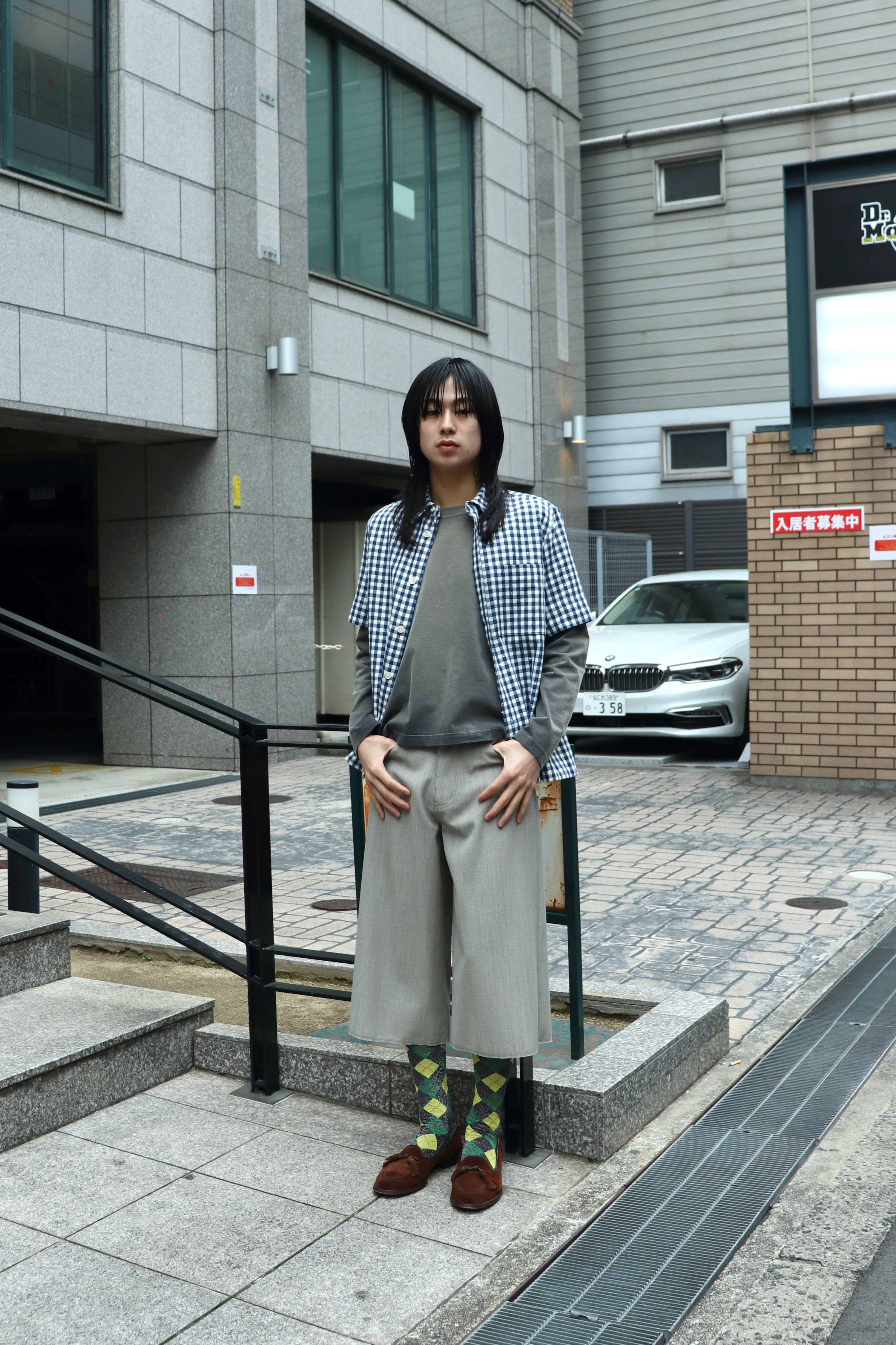 MASU(エムエーエスユー)のSPARKLING PLAID HALF SLEEVE SHIRT BLUEの