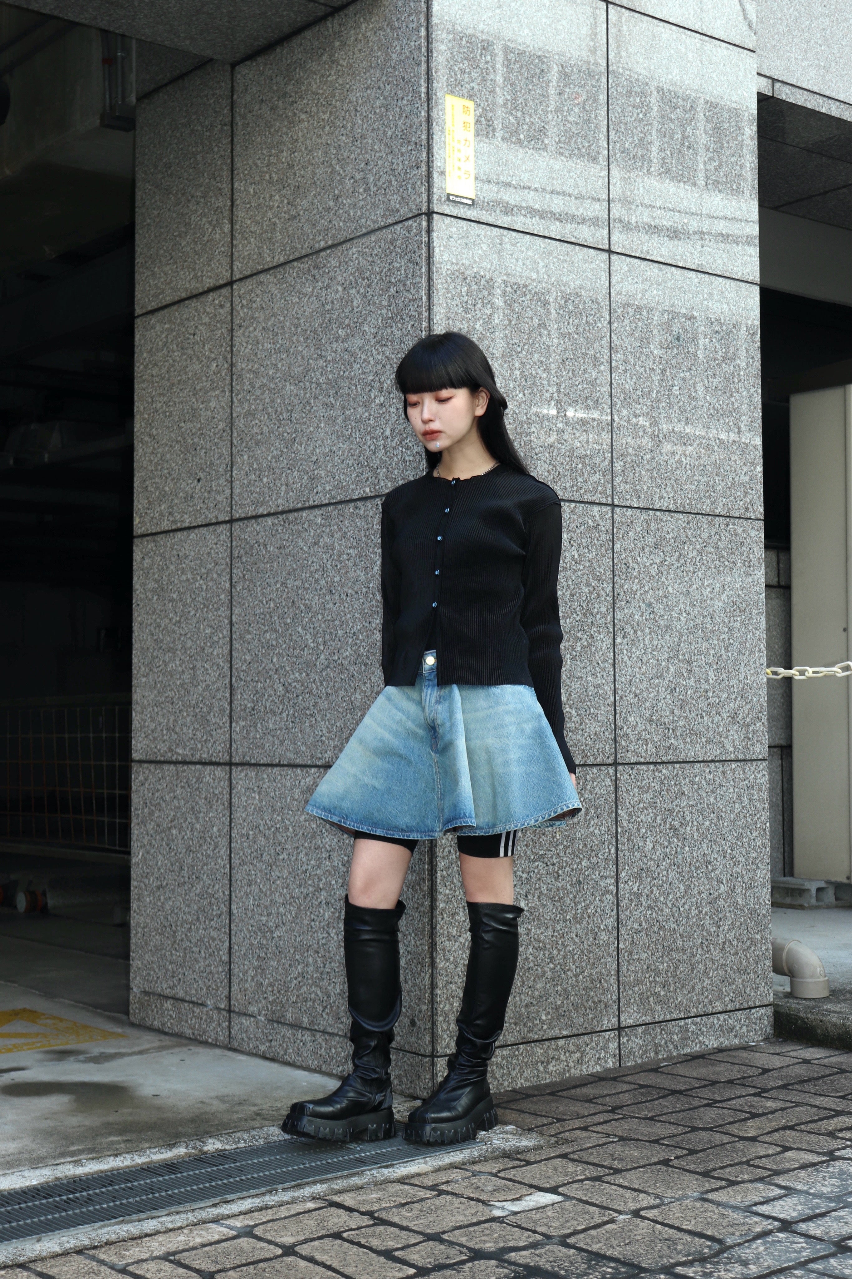 kotohayokozawa(コトハヨコザワ)のSHEER CARDIGAN BLACKの通販