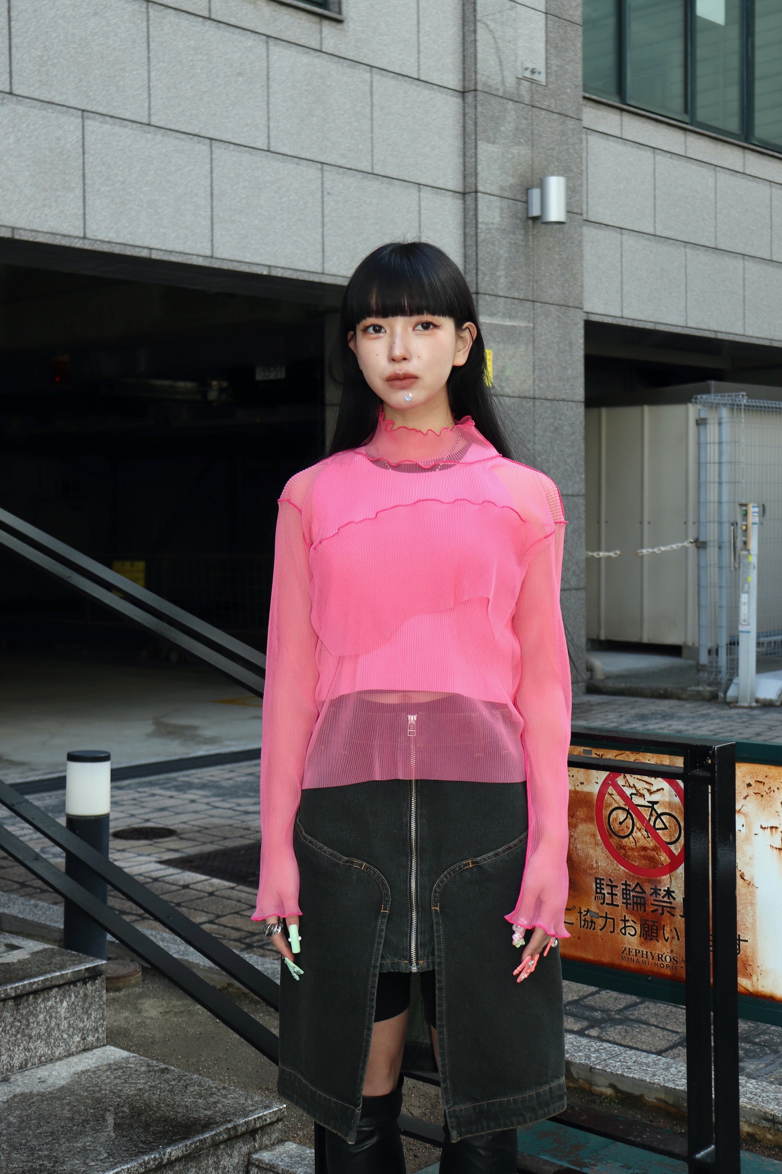 kotohayokozawa(コトハヨコザワ)のGHOST TODO TOP LONGSLEEVE HIGHNECK