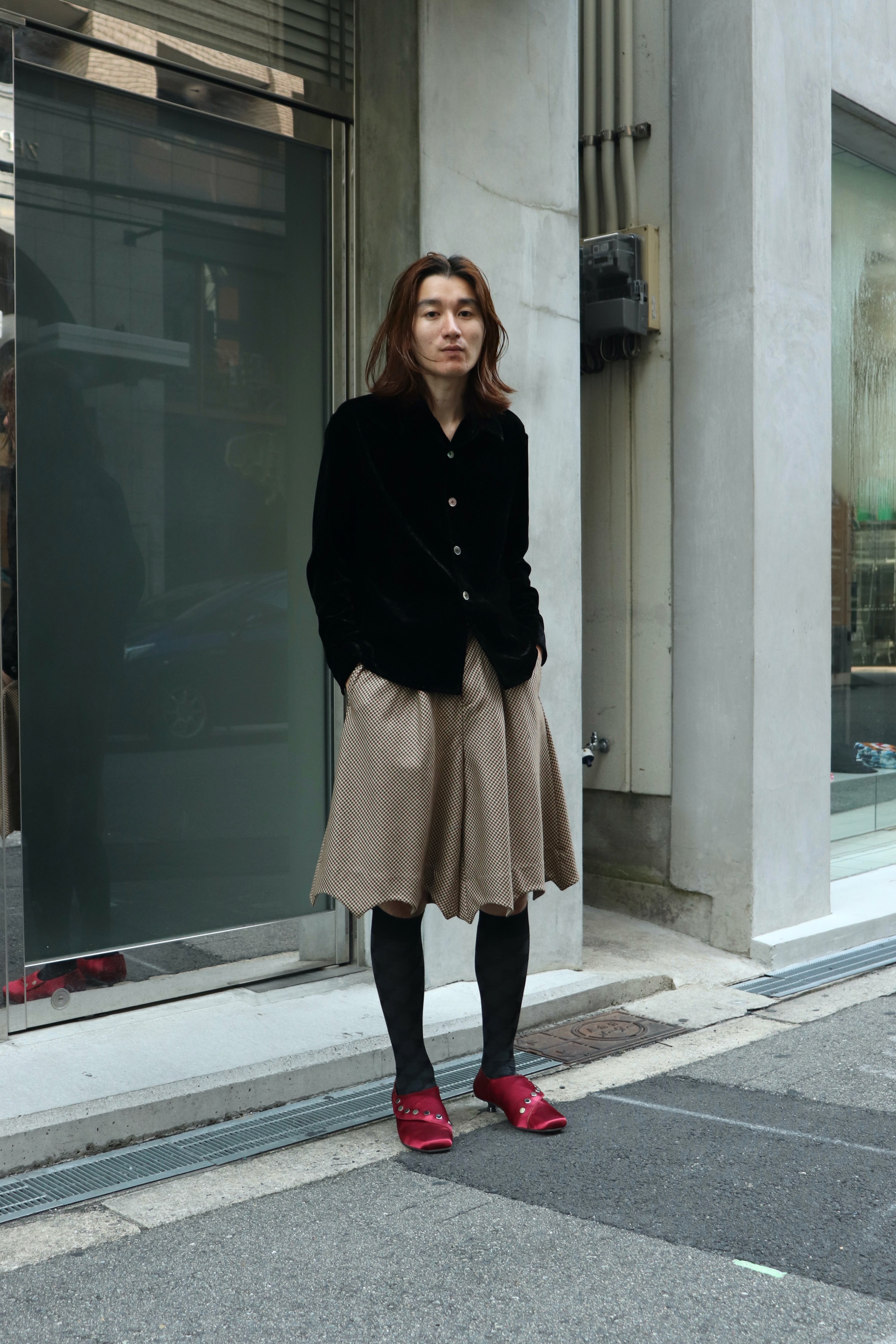 MASU(エムエーエスユー)のSATIN BAT SHOES BORDEAUXの通販｜PALETTE