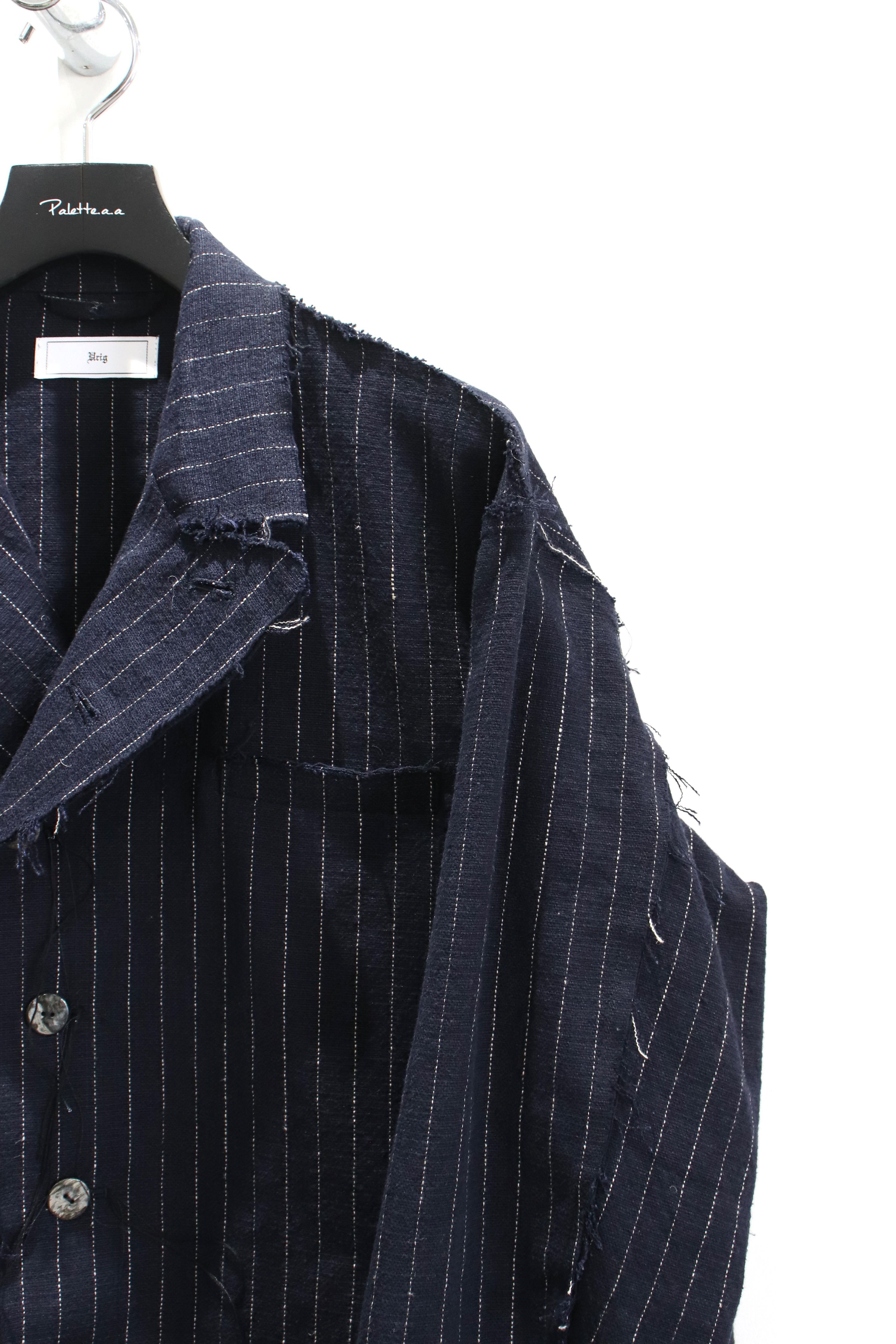 Urig（ウーリッヒ）のSTRIPE SCHADEN Urig JACKET NL NAVYの通販