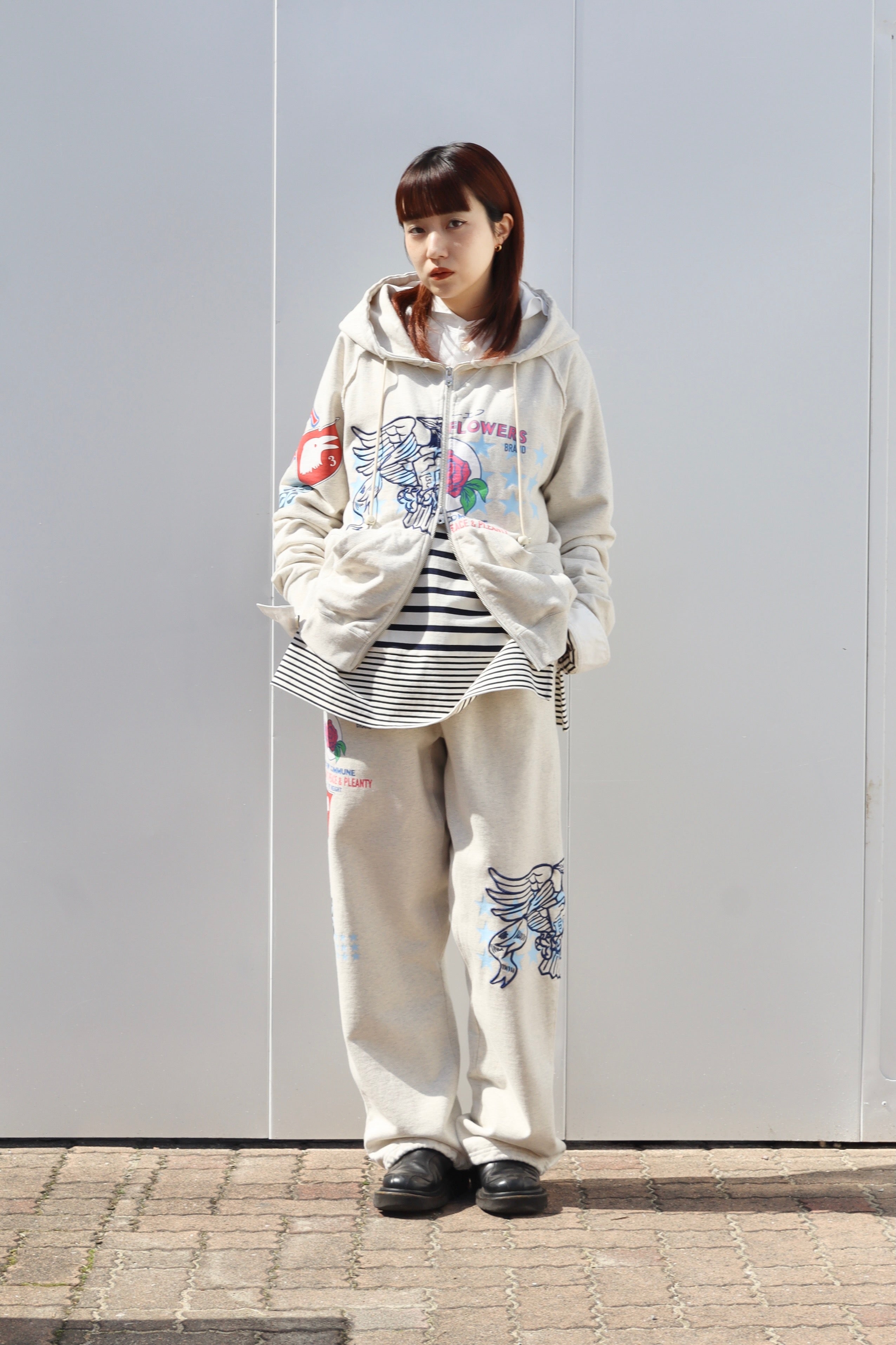 加古川店】 パンツ FAF/Aged Baggy Sweat Pants 2121401 オレンジ