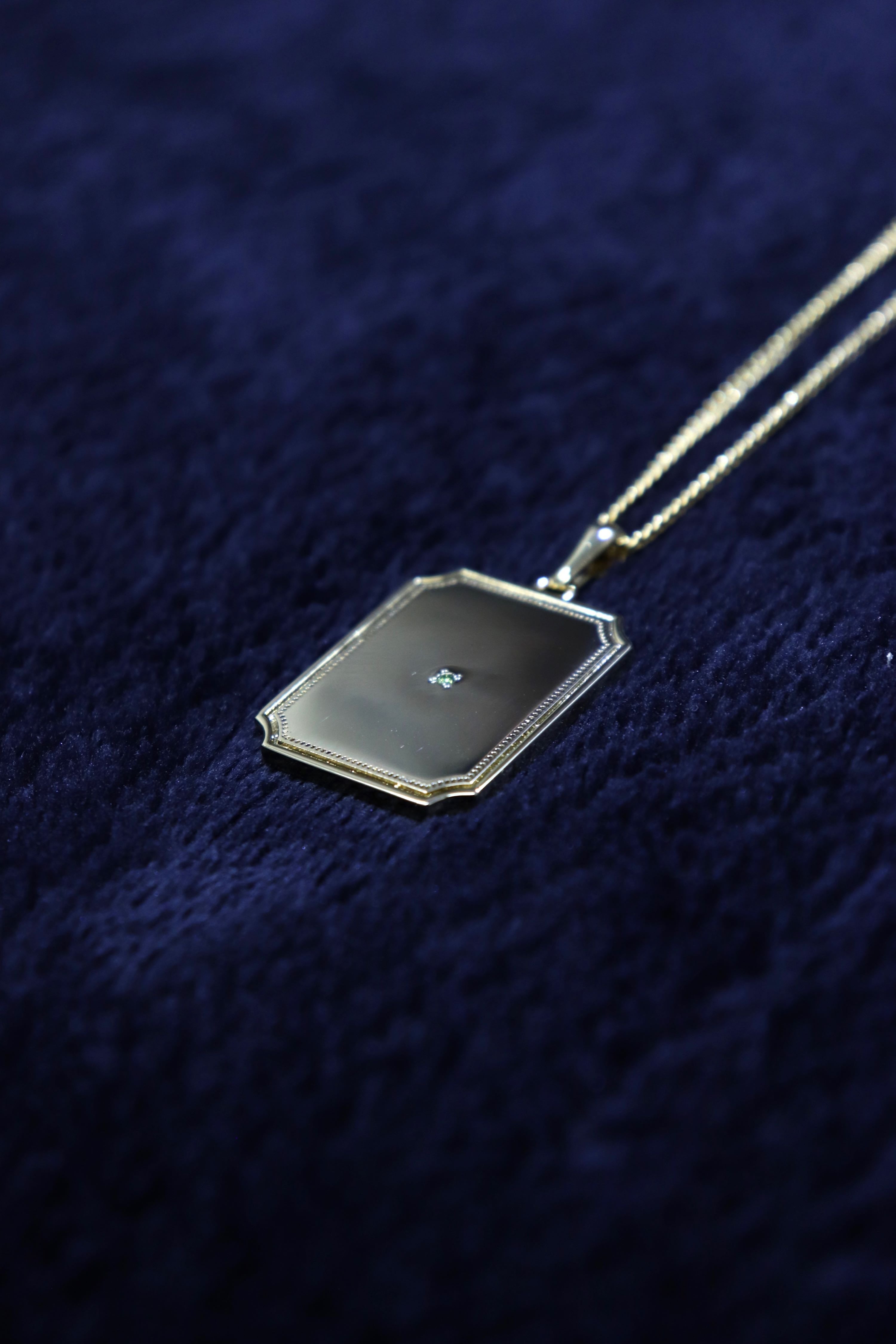 Taiga Igari(タイガ イガリ)のFrame Necklace With Diamond GOLDの通販 