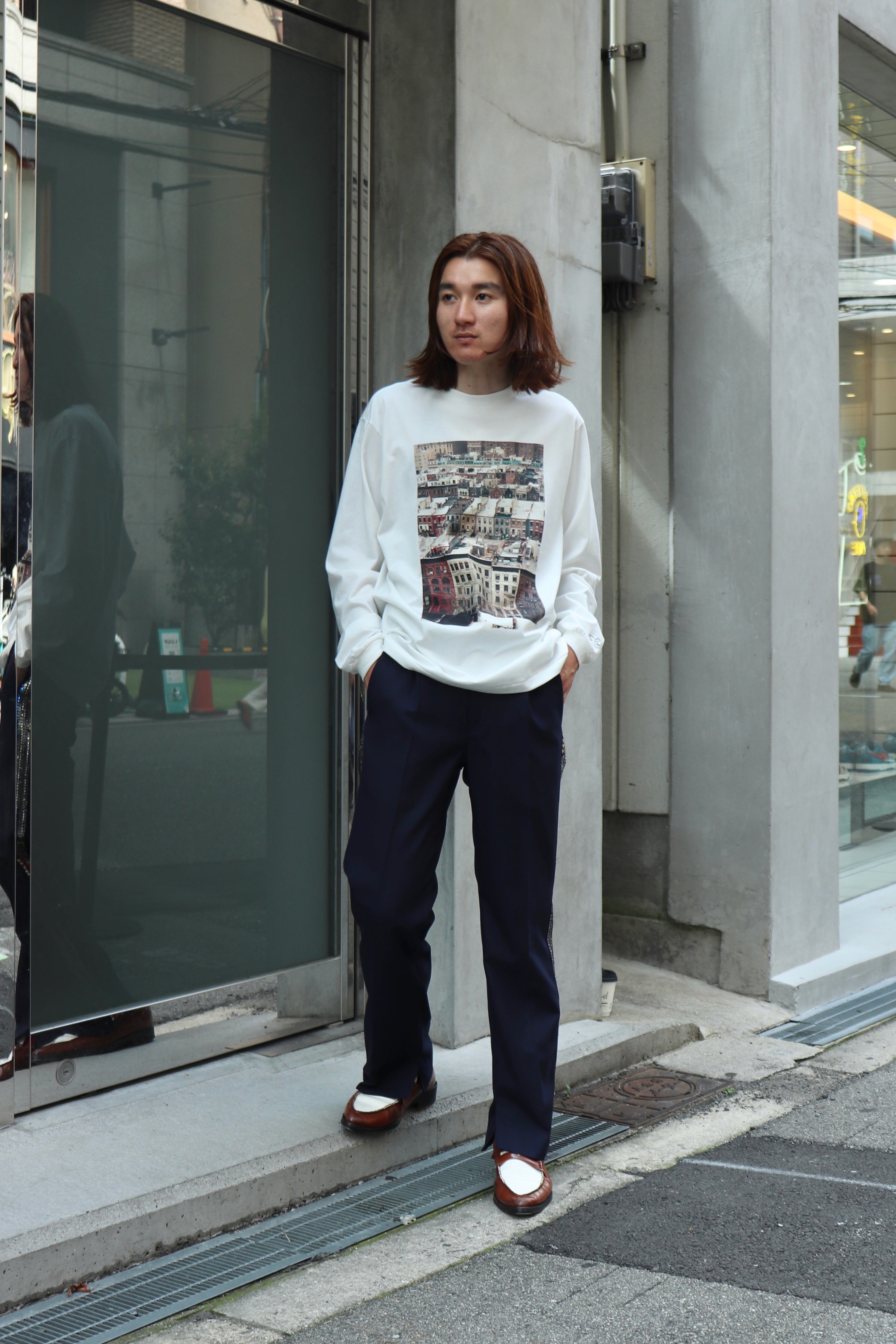 JOHN MASON SMITH(ジョンメイソンスミス)のTIM BARBER roof top L/S T