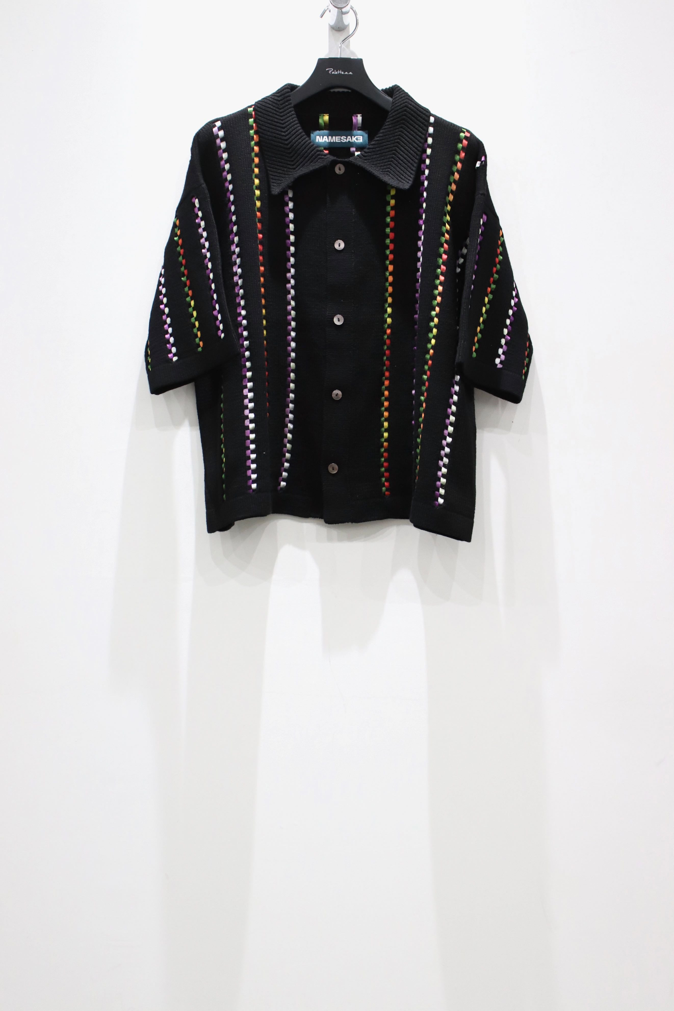 NAMESAKE(ネイムセイク)のBILL STRIPE WARM UP KNIT SHIRTの通販 