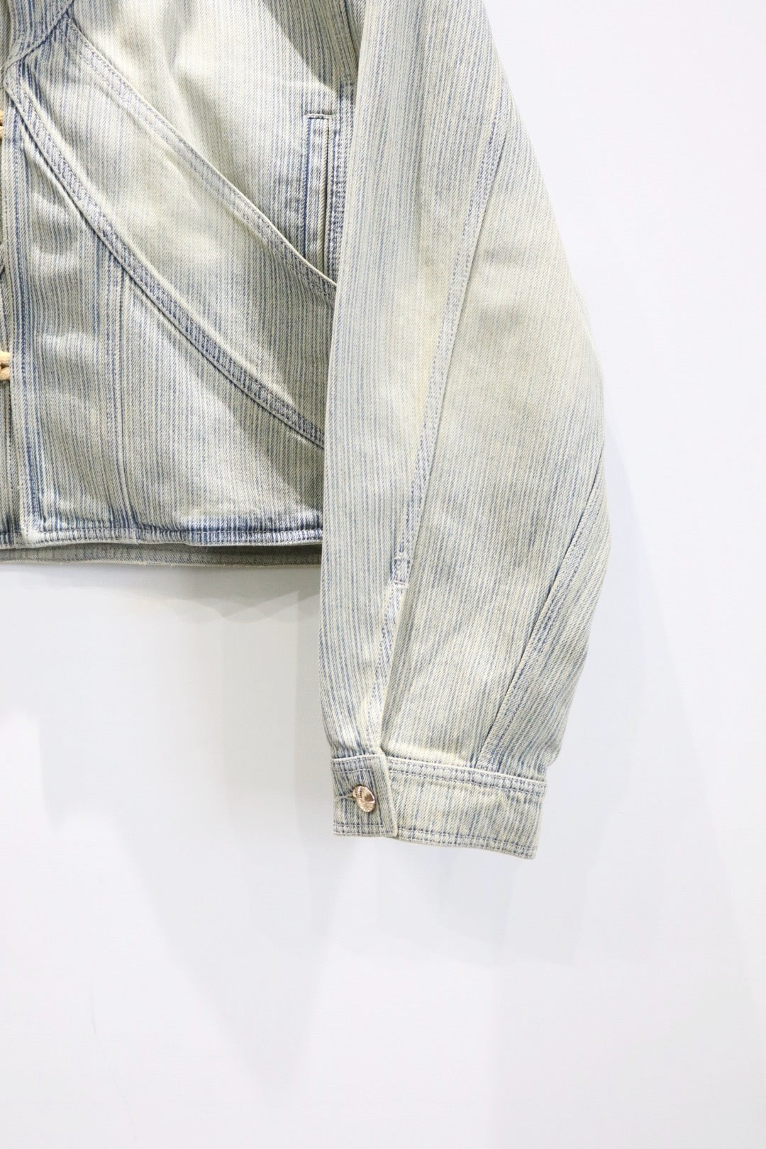 NAMESAKE(ネイムセイク)のFOX DENIM JACKET INDIGO STRIPEの通販