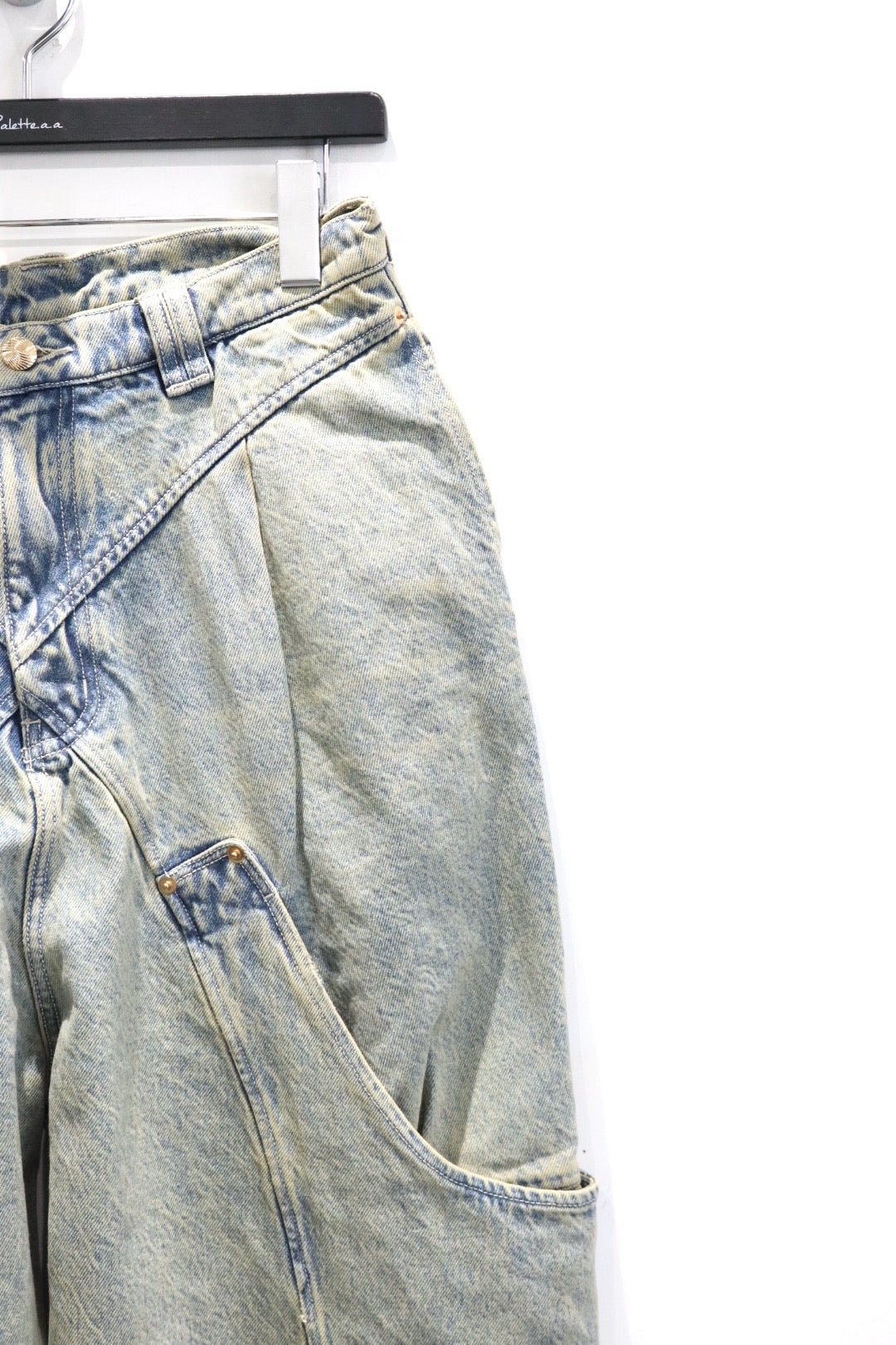 NAMESAKE(ネイムセイク)のBILLIE BIBS DENIM PANTS POST INDIGOの通販 