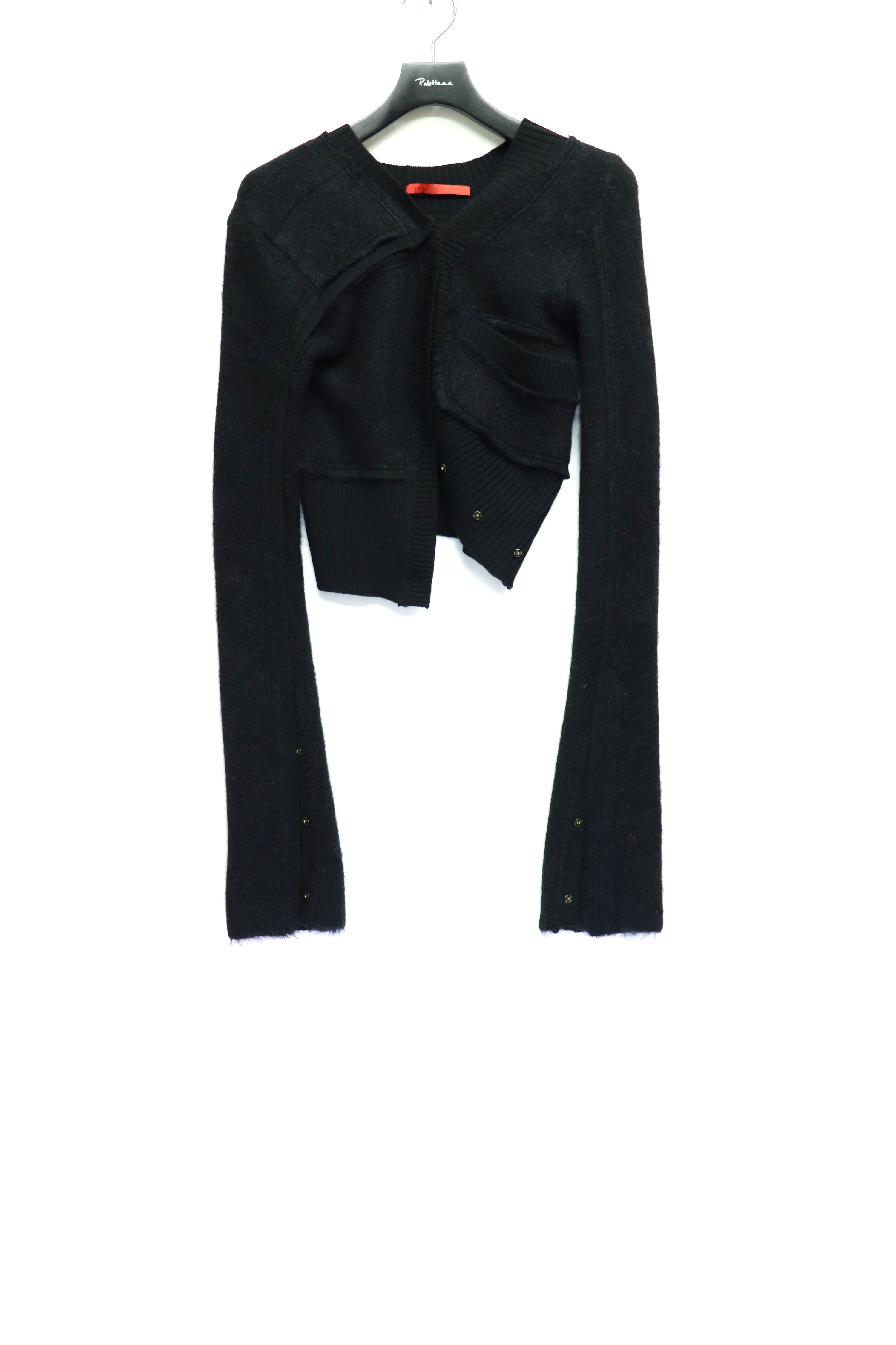 mukcyen(ムッシャン)のasymmetric short cardeganの通販｜PALETTE art