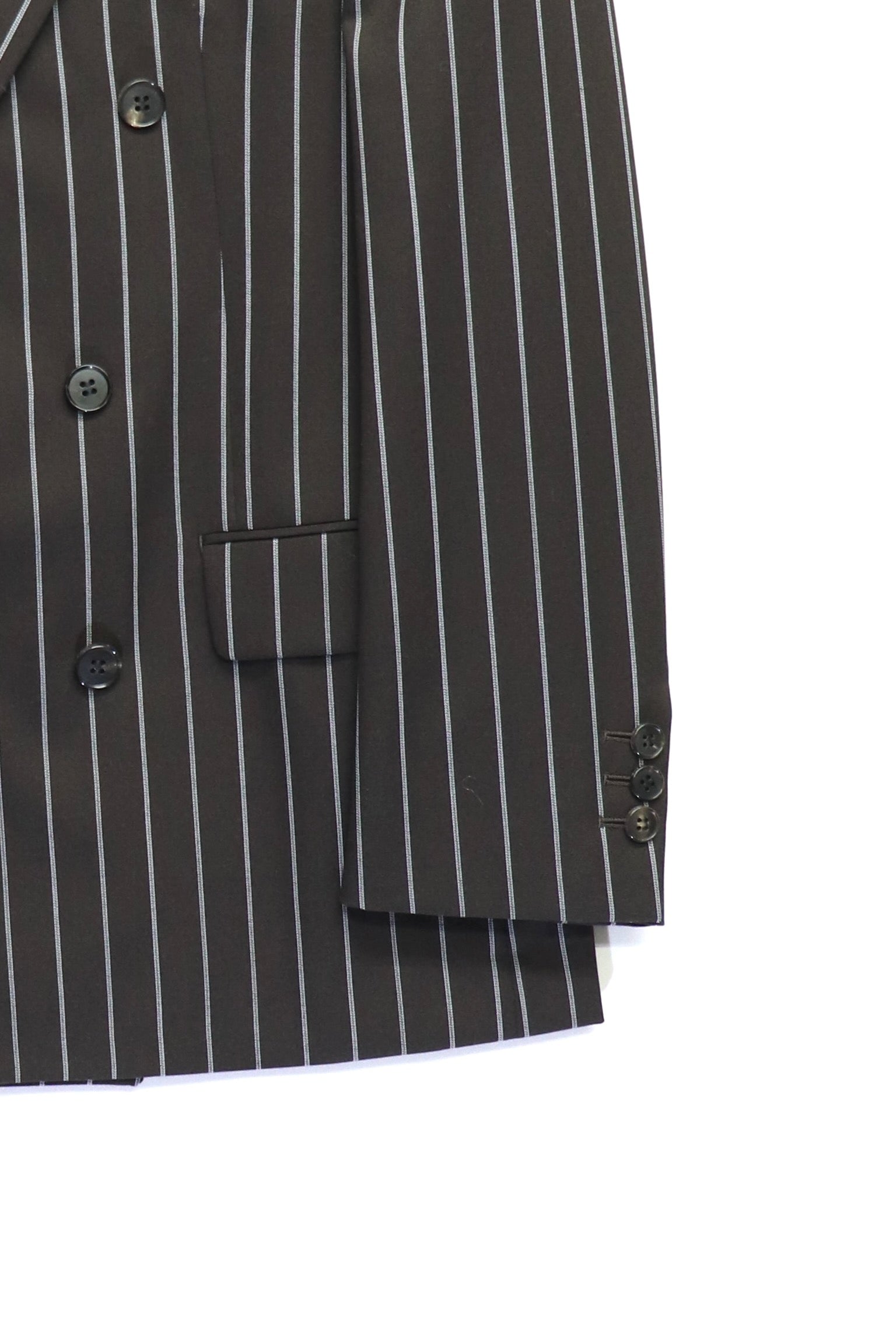 LITTLEBIG(リトルビッグ)のStripe 6B Double Jacket BROWNの通販