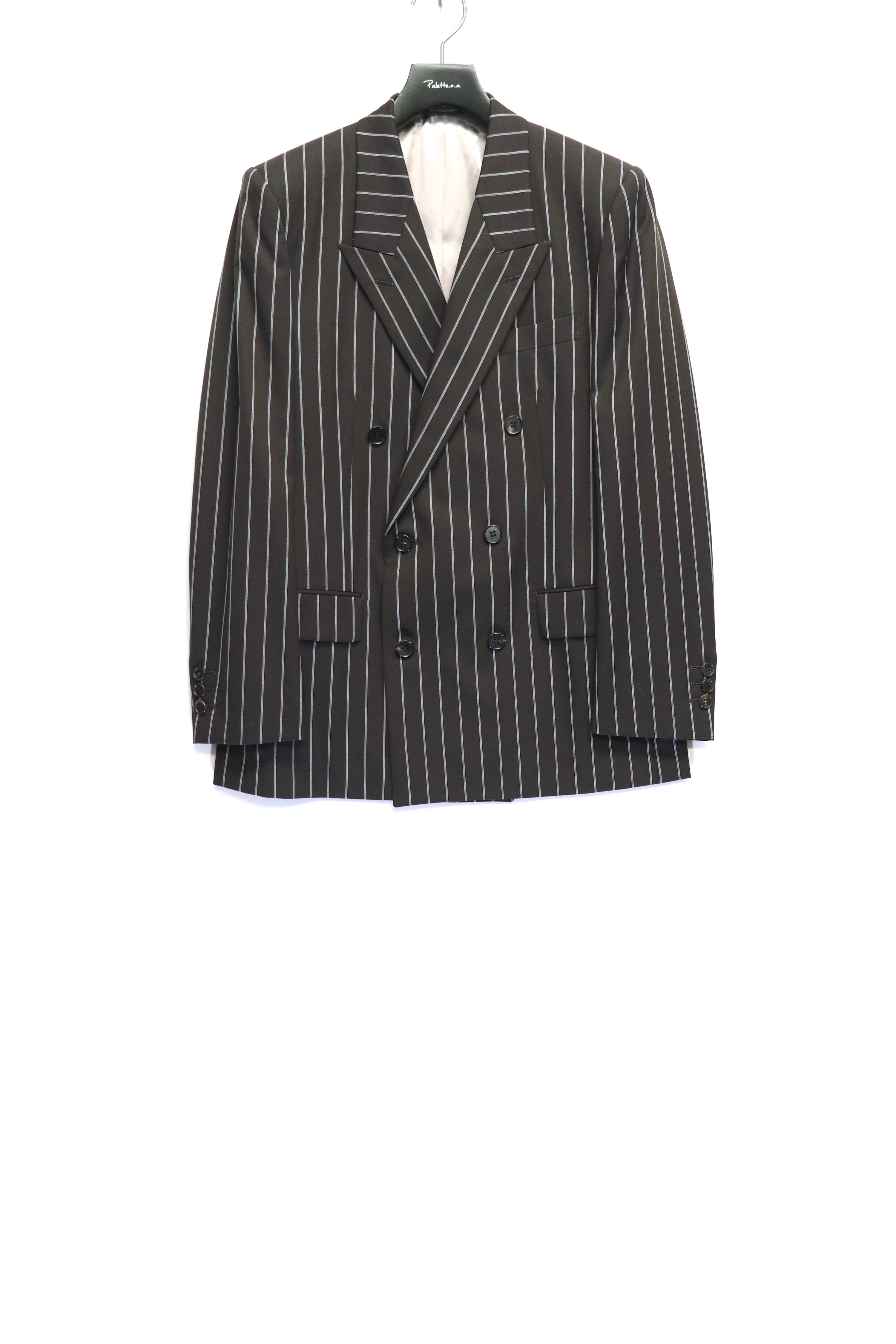 LITTLEBIG Stripe 6B Double Jacket セットアップ LITTLEBIG(リトルビッグ)のStripe 6B Double Jacket BROWNの通販