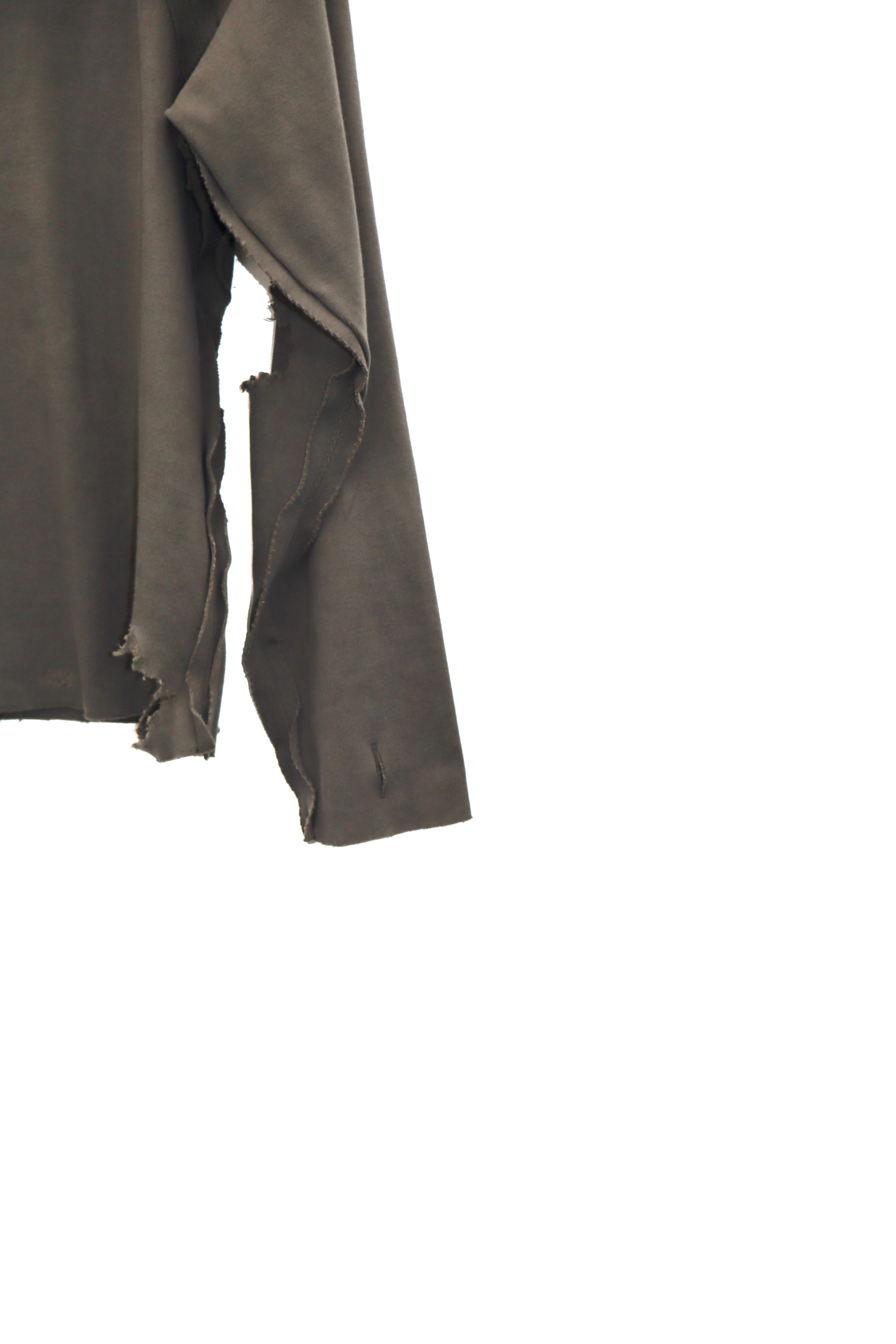 ー］Minus(マイナス)のHigh-Neck Cotton Logo Knit With Damaged