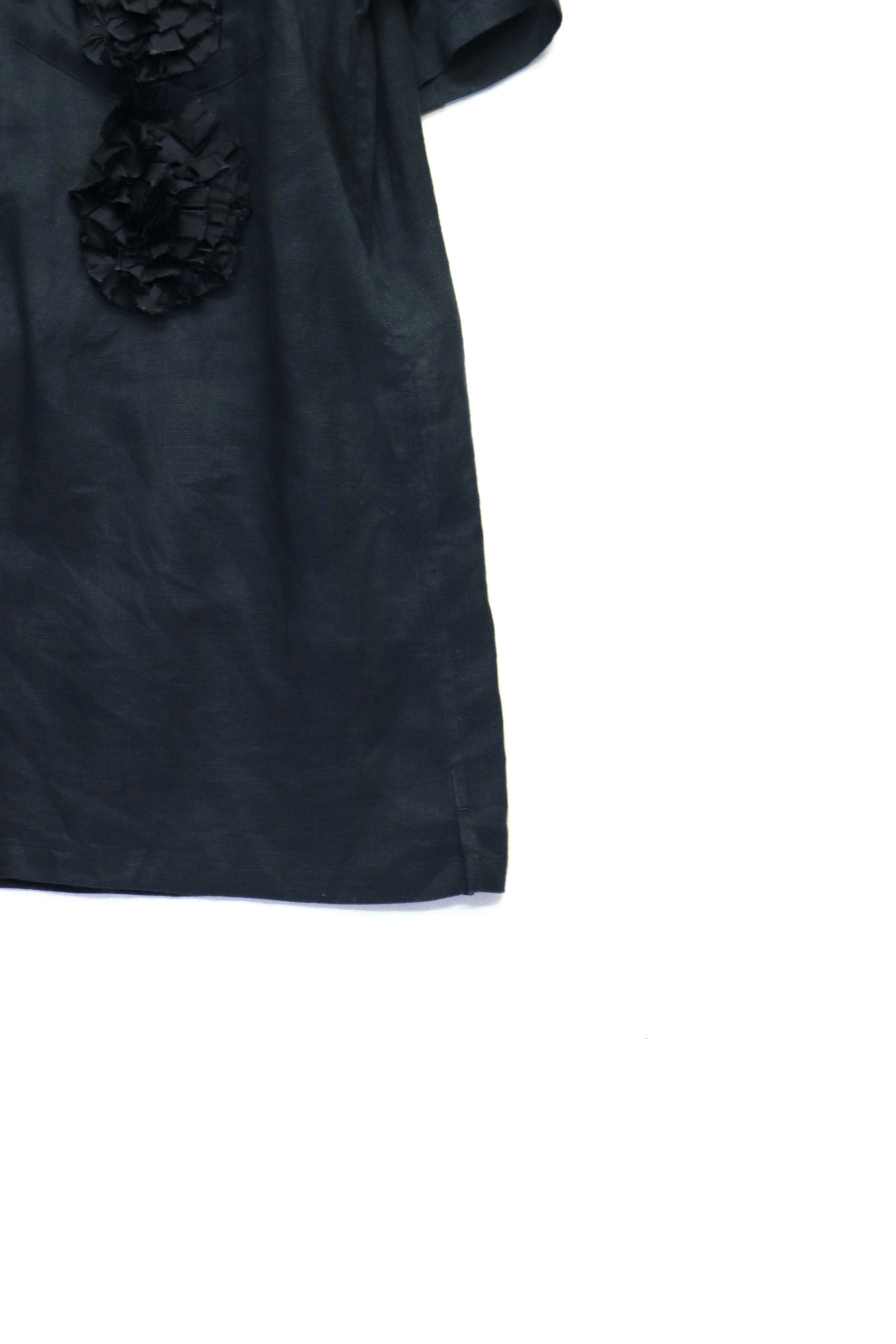 TOGA VIRILIS(トーガ ビリリース)のLinen S/S shirt NAVYの通販