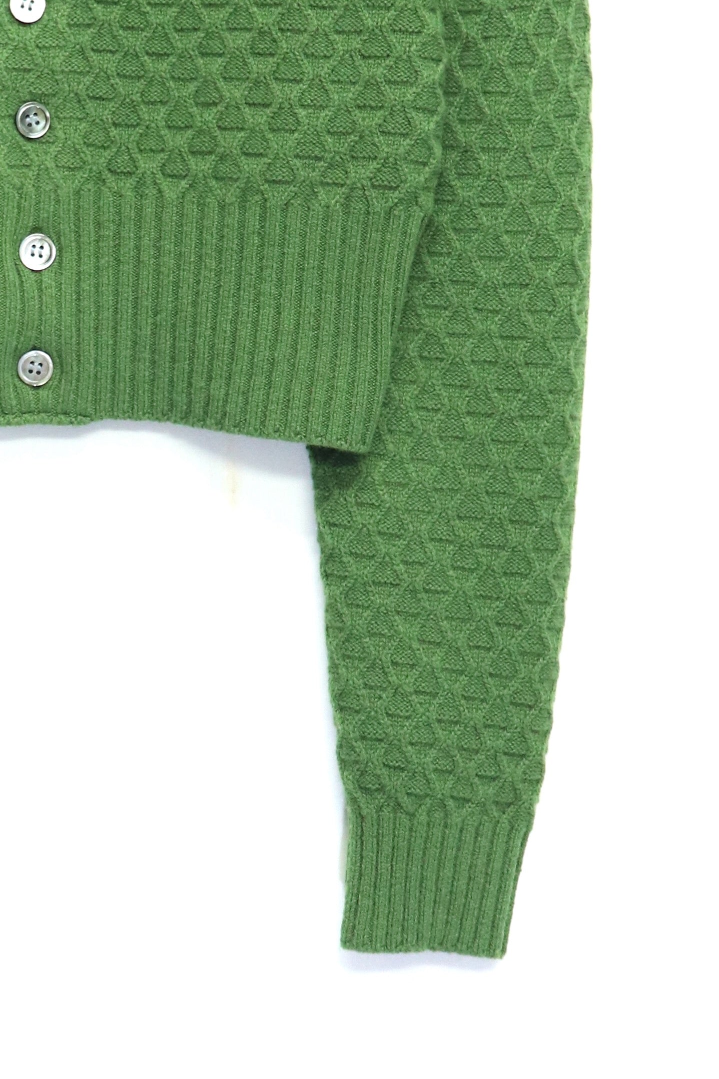 SOSHIOTSUKI(ソウシオオツキ)のSHORT KNIT CARDIGAN GREENの通販