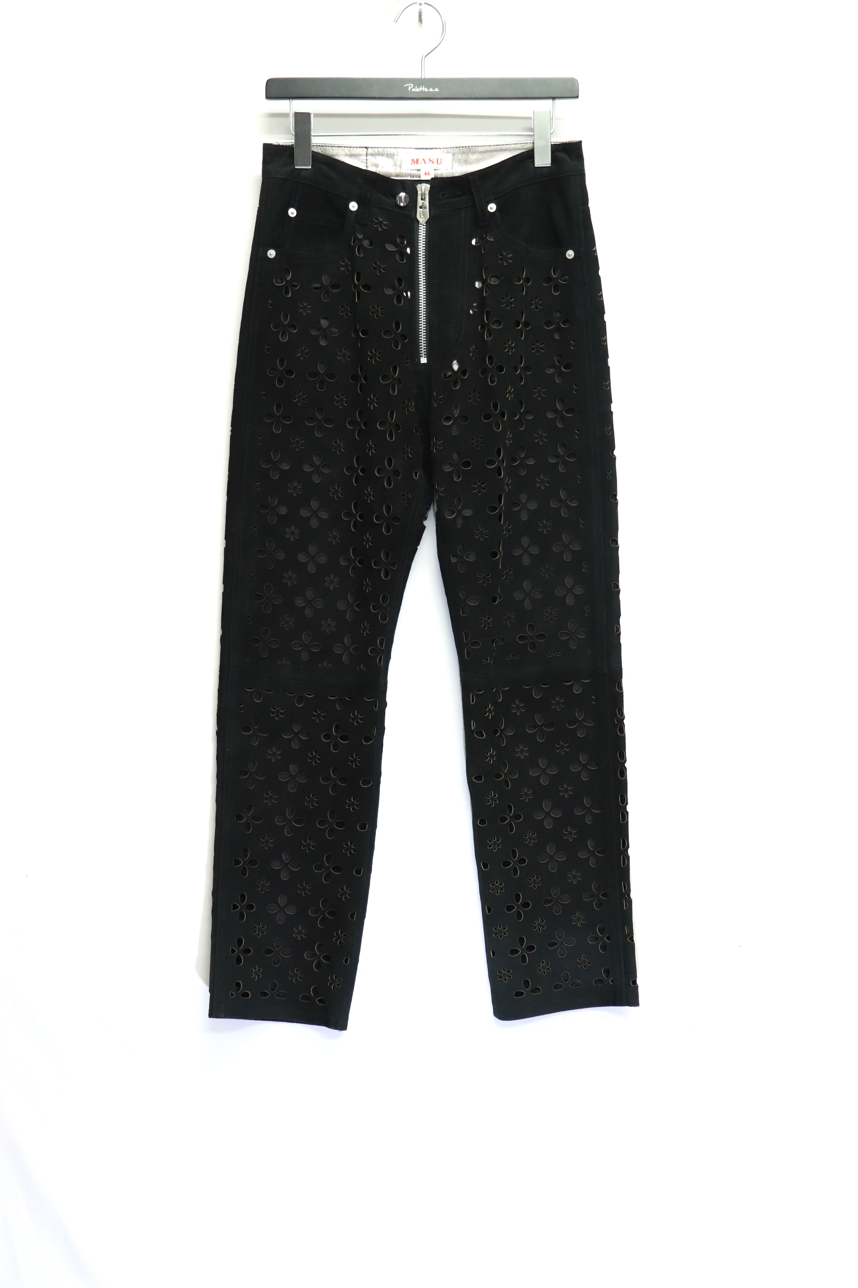 パンツ masu 22aw flower cut leather pants MASU(エムエーエスユー)のFLOWER-CUT LEATHER PANTSの通販｜PALETTE