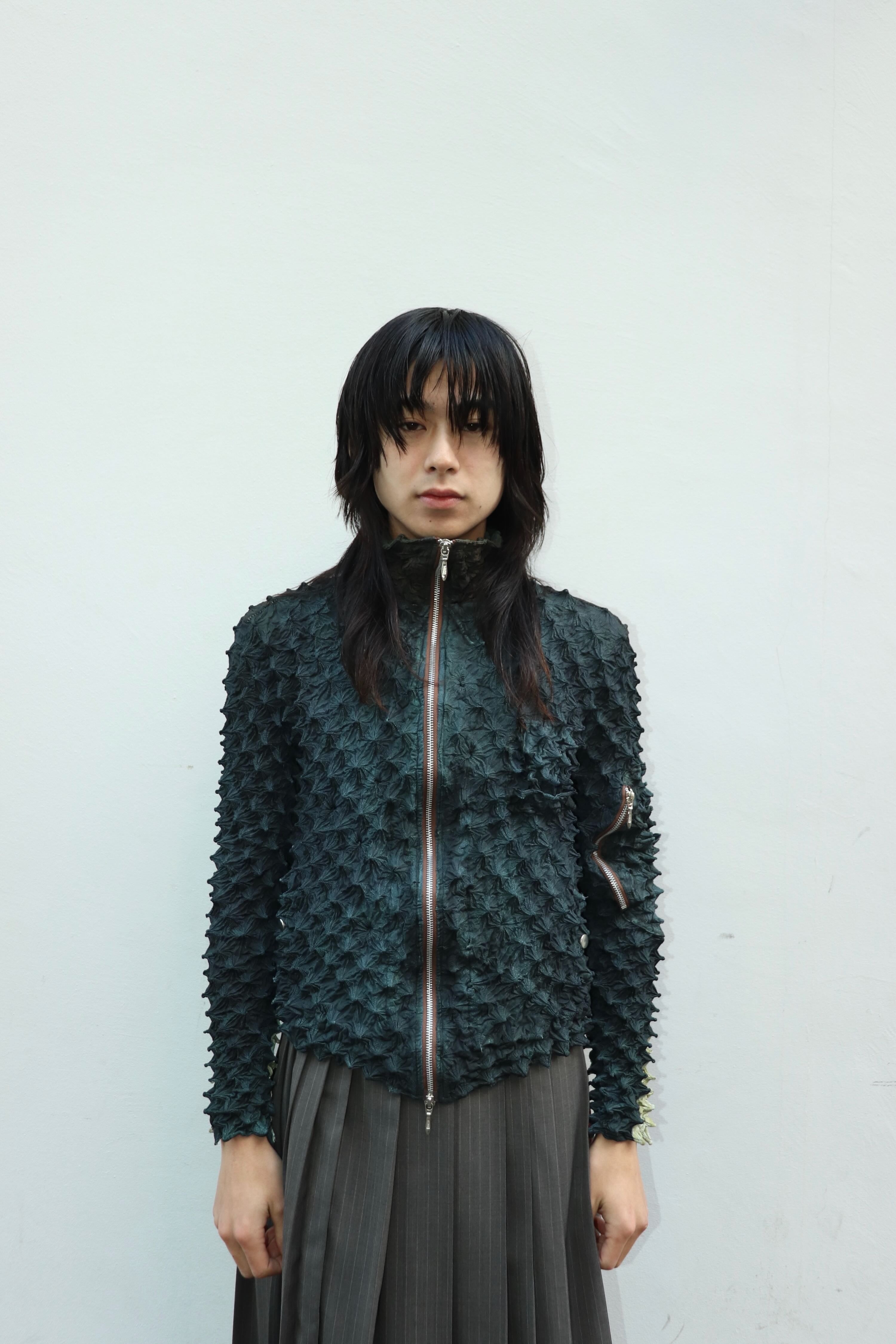 MASU(エムエーエスユー)のSPIKY FLIGHT JACKET SMOKE BLACKの通販