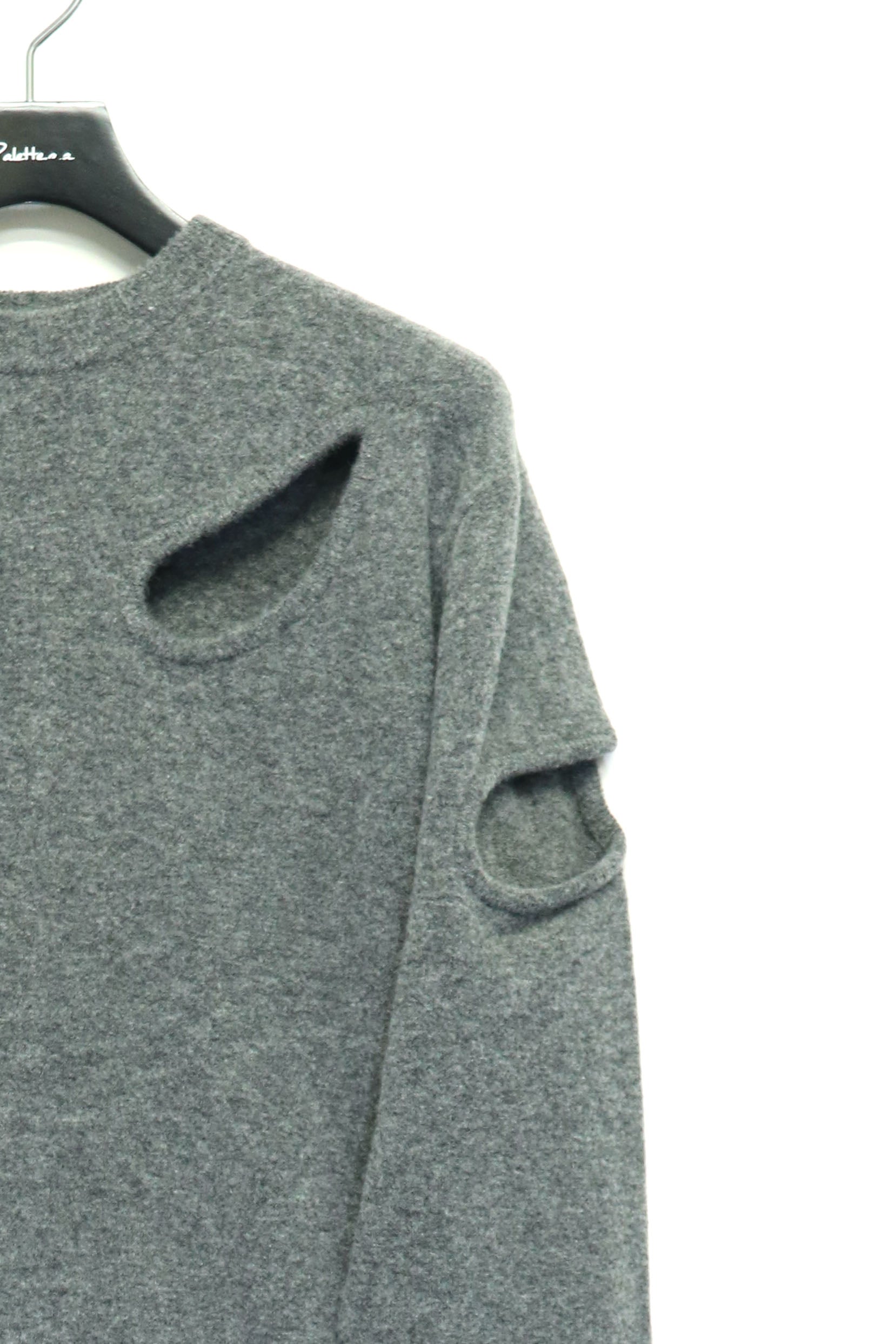 TOGA VIRILIS(トーガ ビリリース)のHole knit pullover GRAYの通販