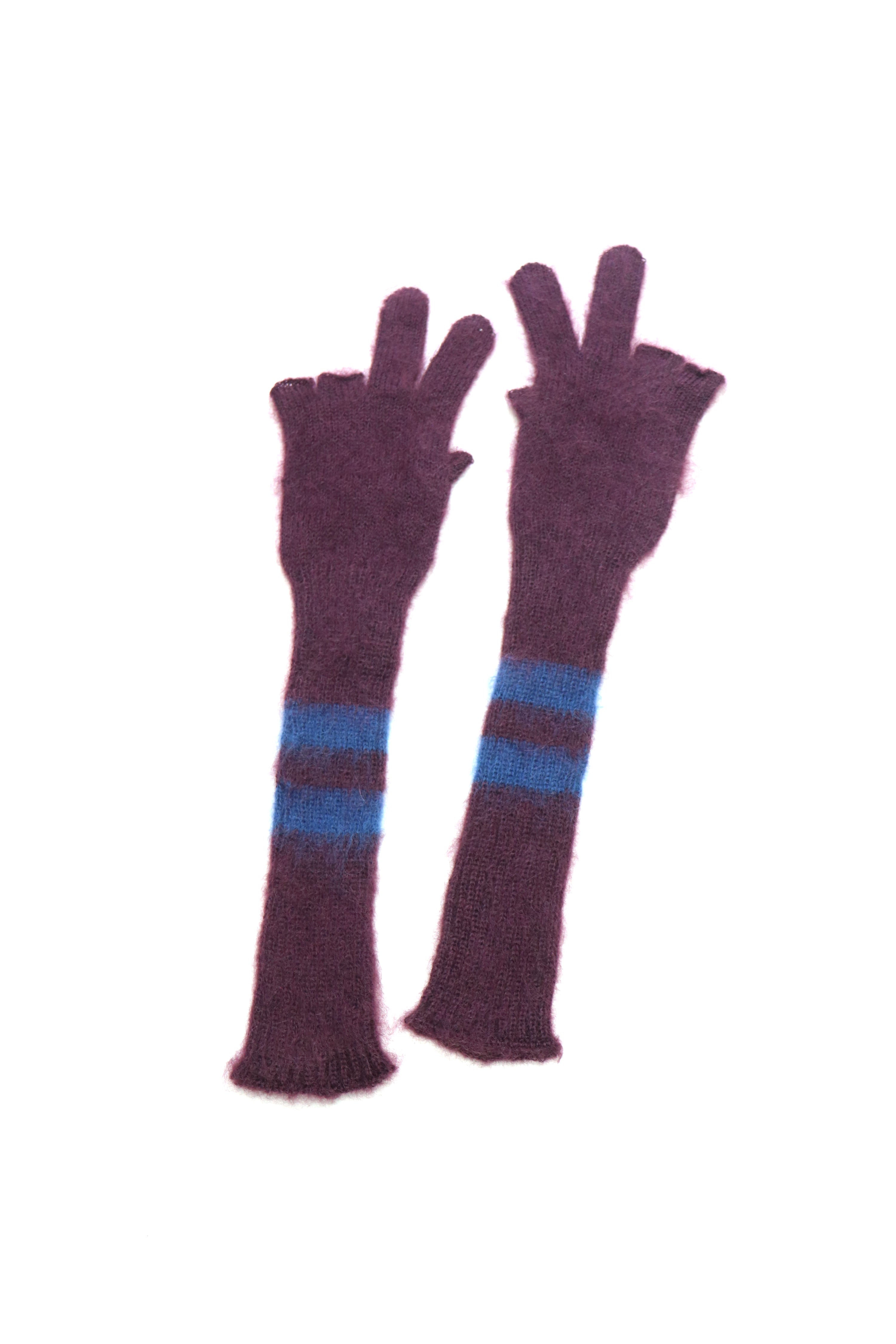 COGNOMEN(コグノーメン)のPEACE MOHAIR GLOVES PURPLEの通販｜PALETTE
