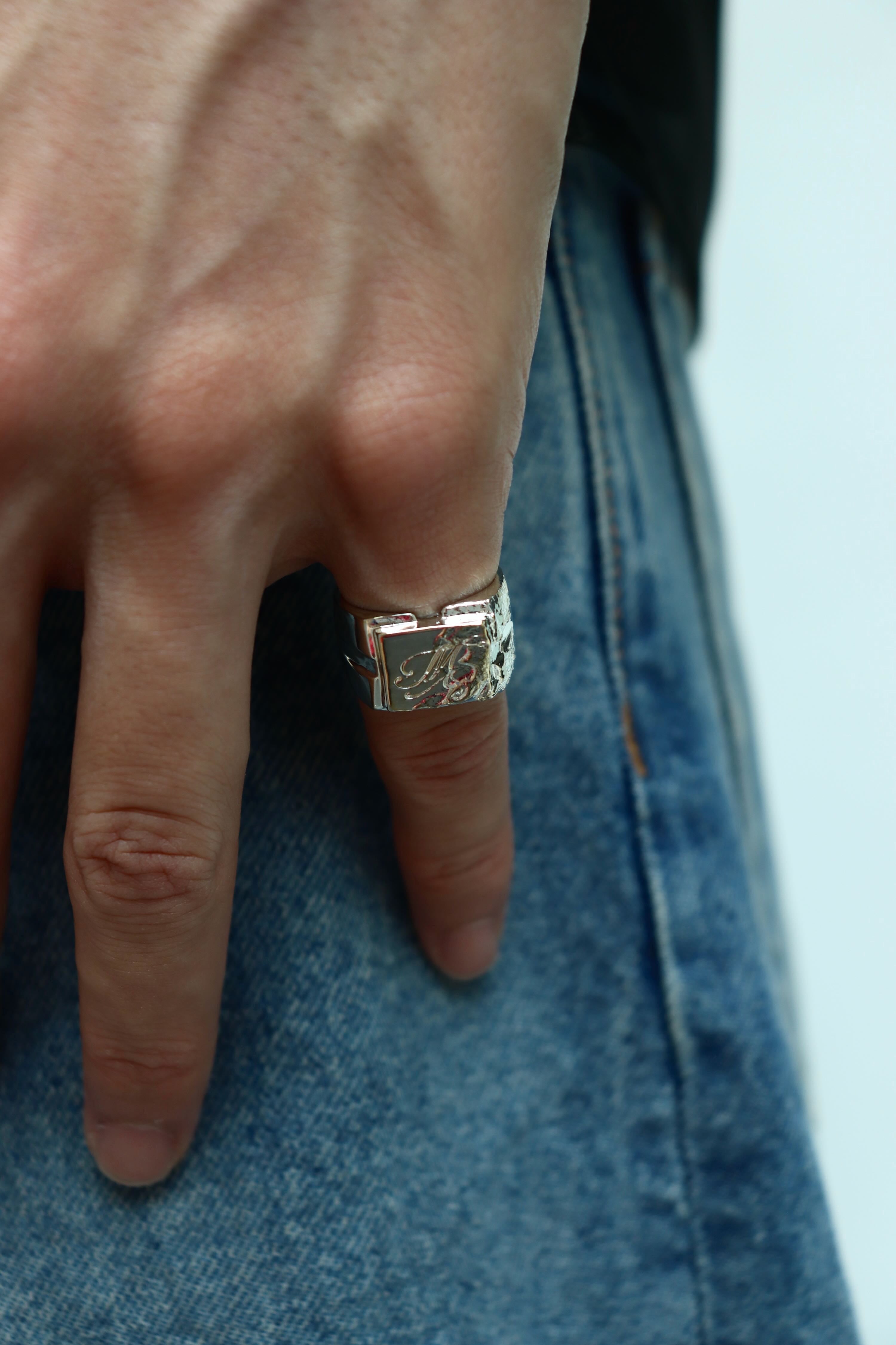 MASU SIGNET RING(SILVER) 15号　新品未使用　未開封 MASU(エムエーエスユー)のSIGNET RING SILVERの通販｜PALETTE art