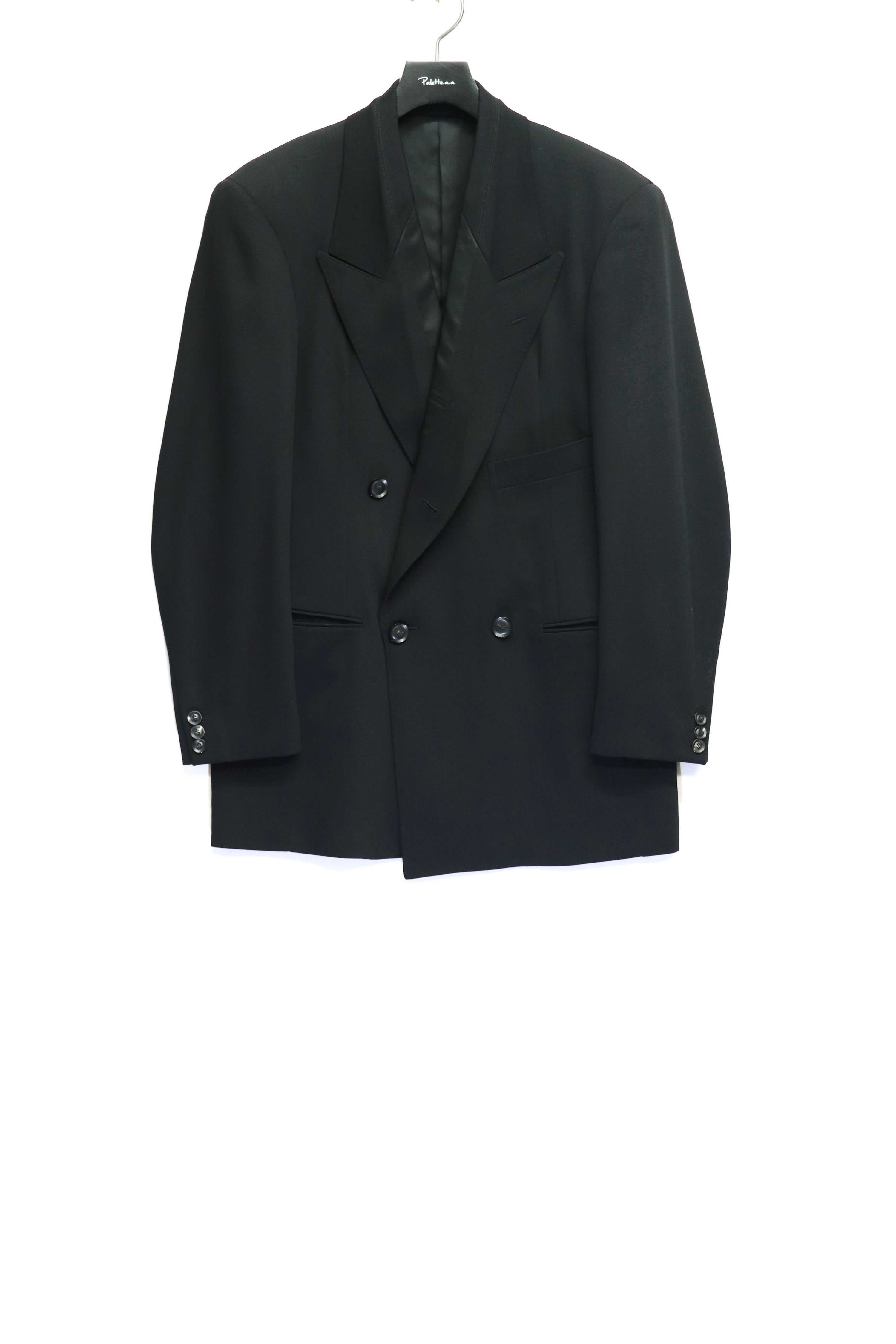 【定価132,000】ソウシオオツキ•インサイドラペルジャケット　サイズ46 SOSHIOTSUKI(ソウシオオツキ)のINSIDE LAPEL JACKET BLACKの通販