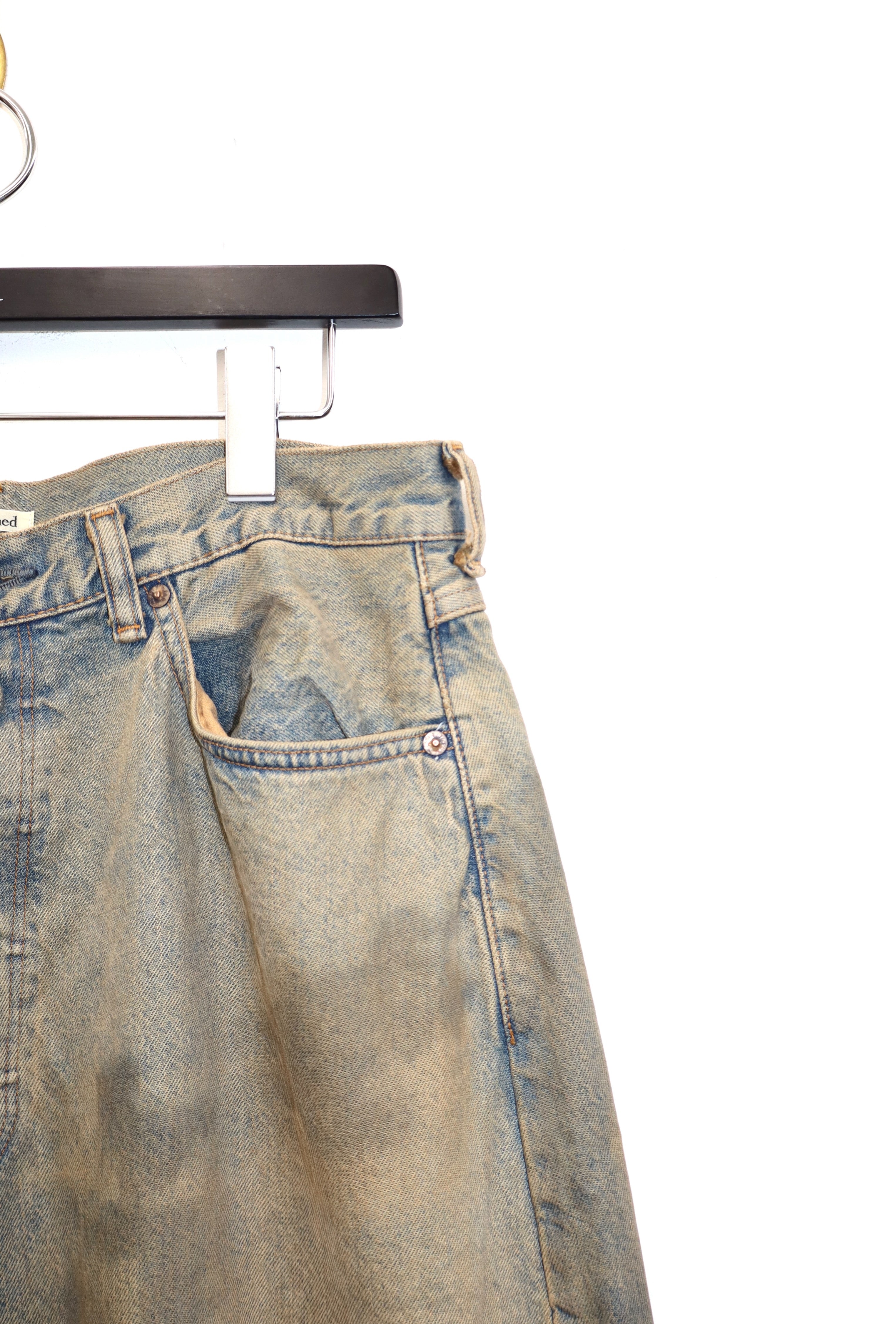 edwin refomed ライトブルーデニム REPT-ED001 | FRESH MAN DENIM WIDE PANTS by EDWIN