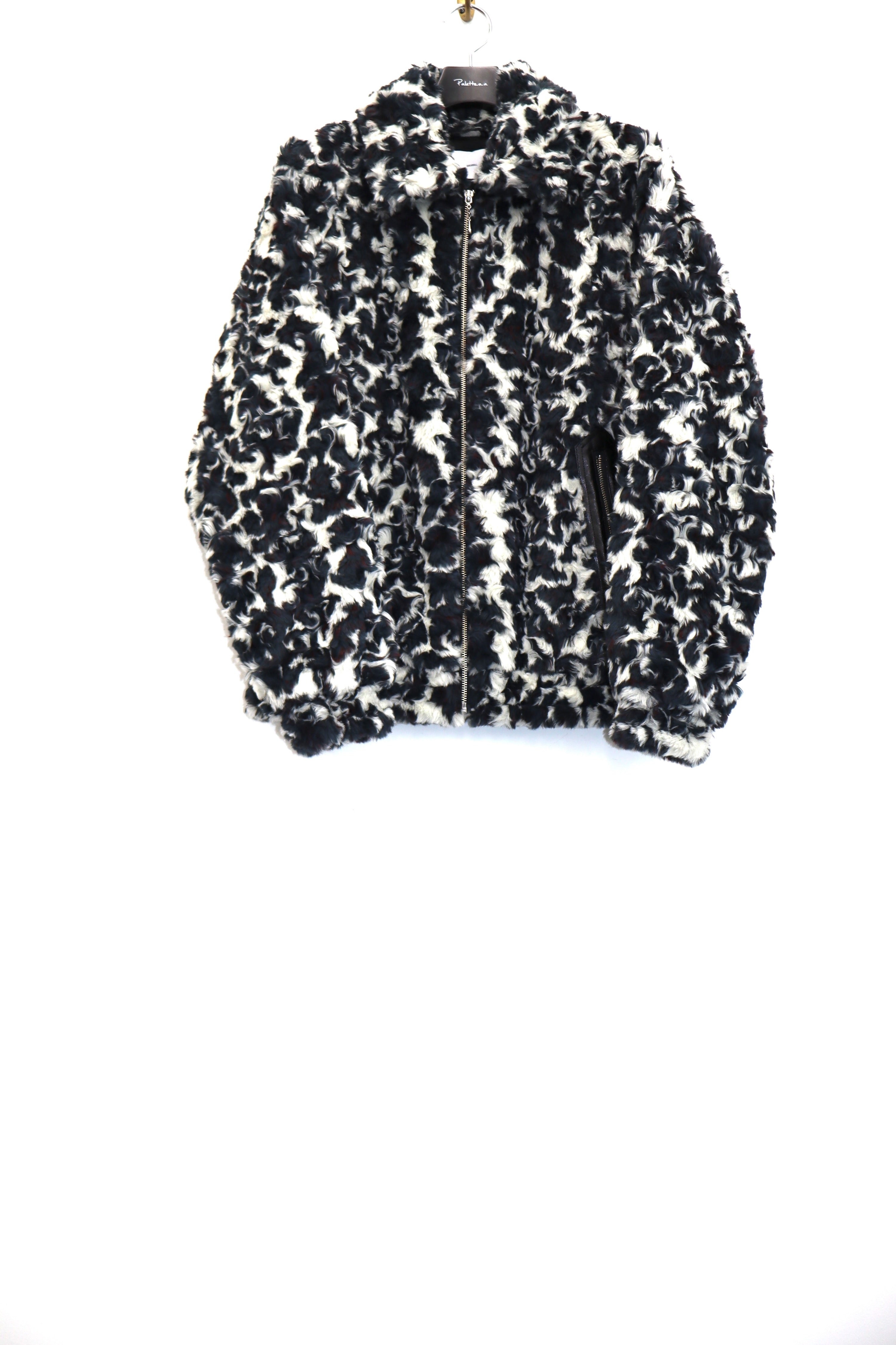 SUGARHILL(シュガーヒル)のJACQUARD FUR ZIP JACKET WHITE JACQUARDの
