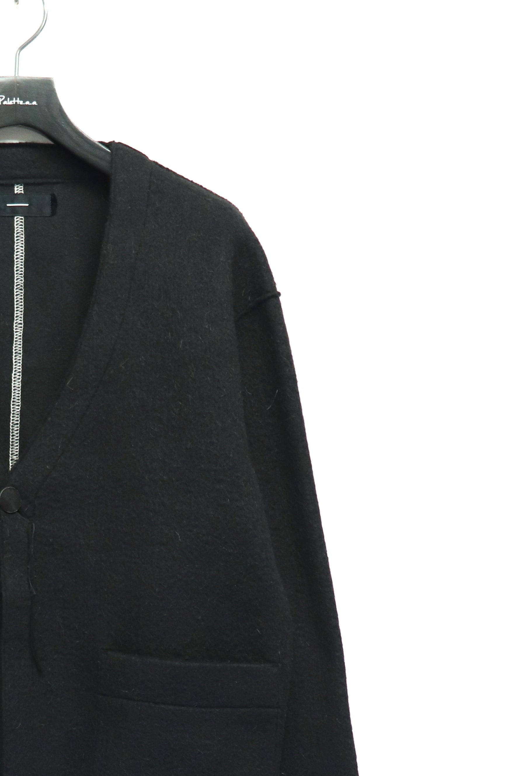 ー］Minus(マイナス)の2025aw Cut Off 1B Cardigan BLACK(カーディガン