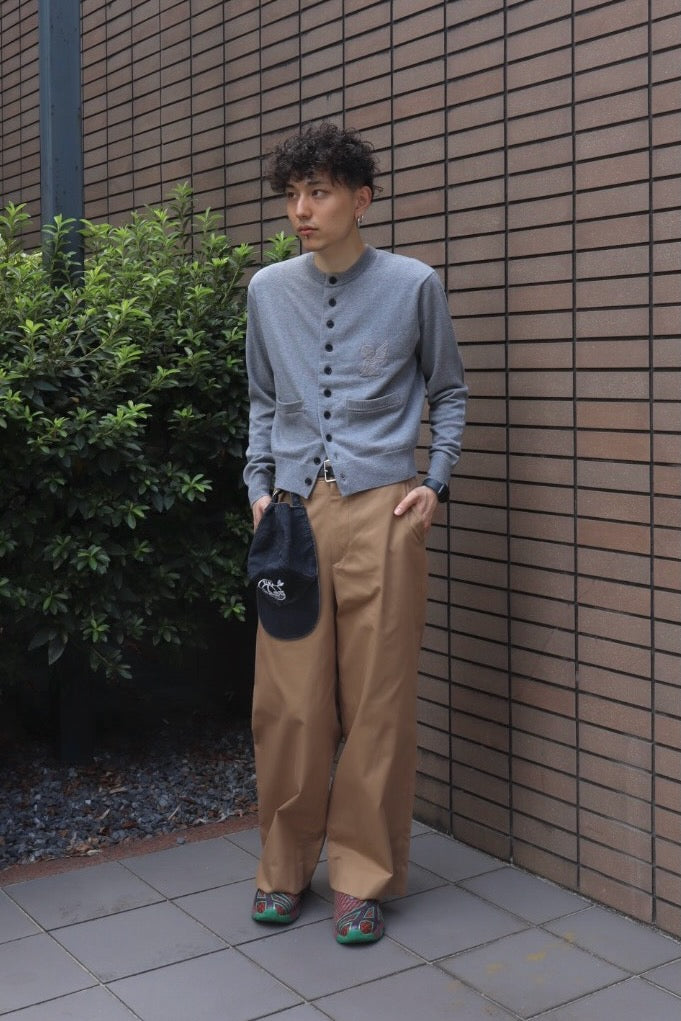 メンズ MASU PLEATED PANTS 25ss camel