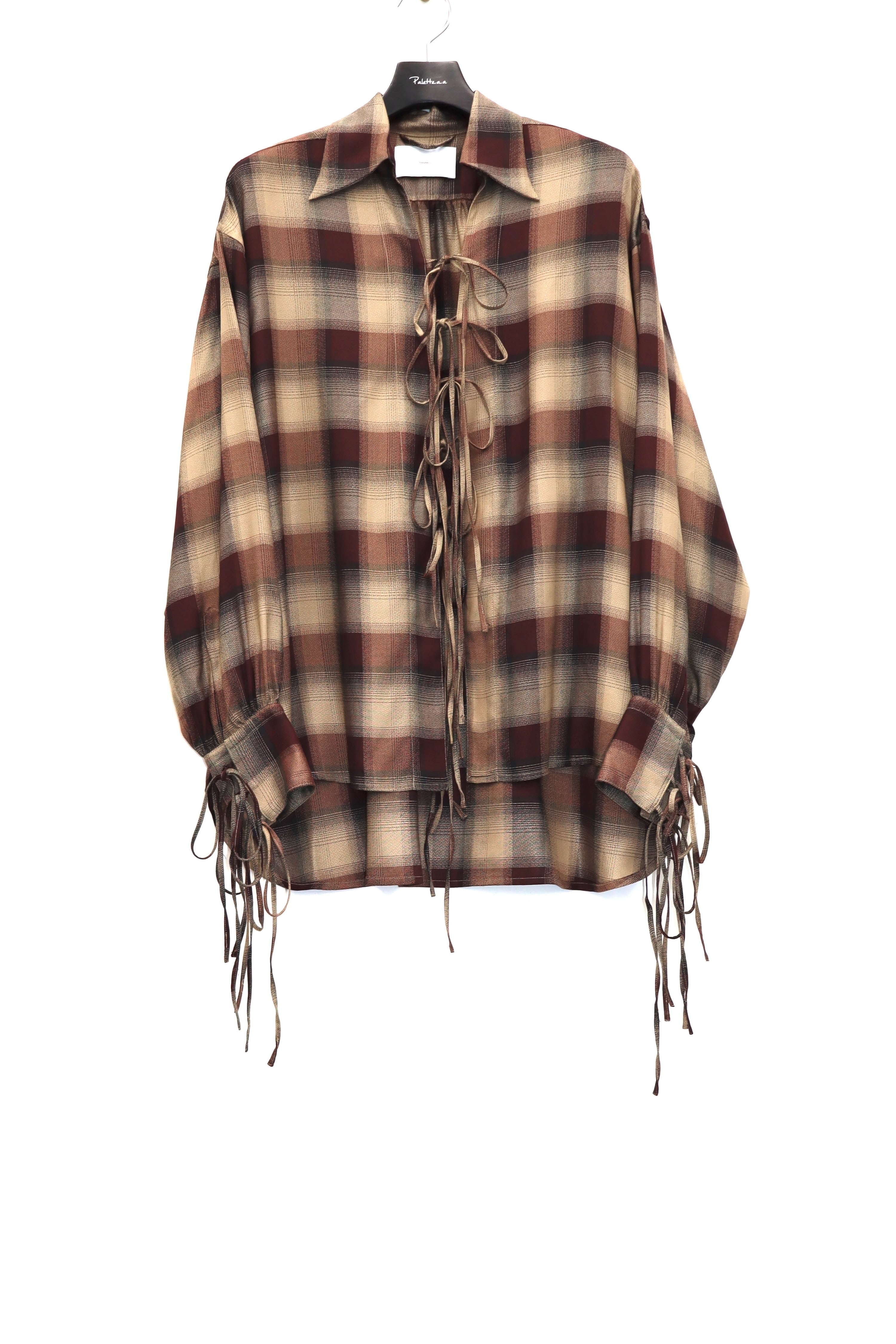 SUGARHILL(シュガーヒル)のPLAID STRING SHIRTS WINE REDの通販