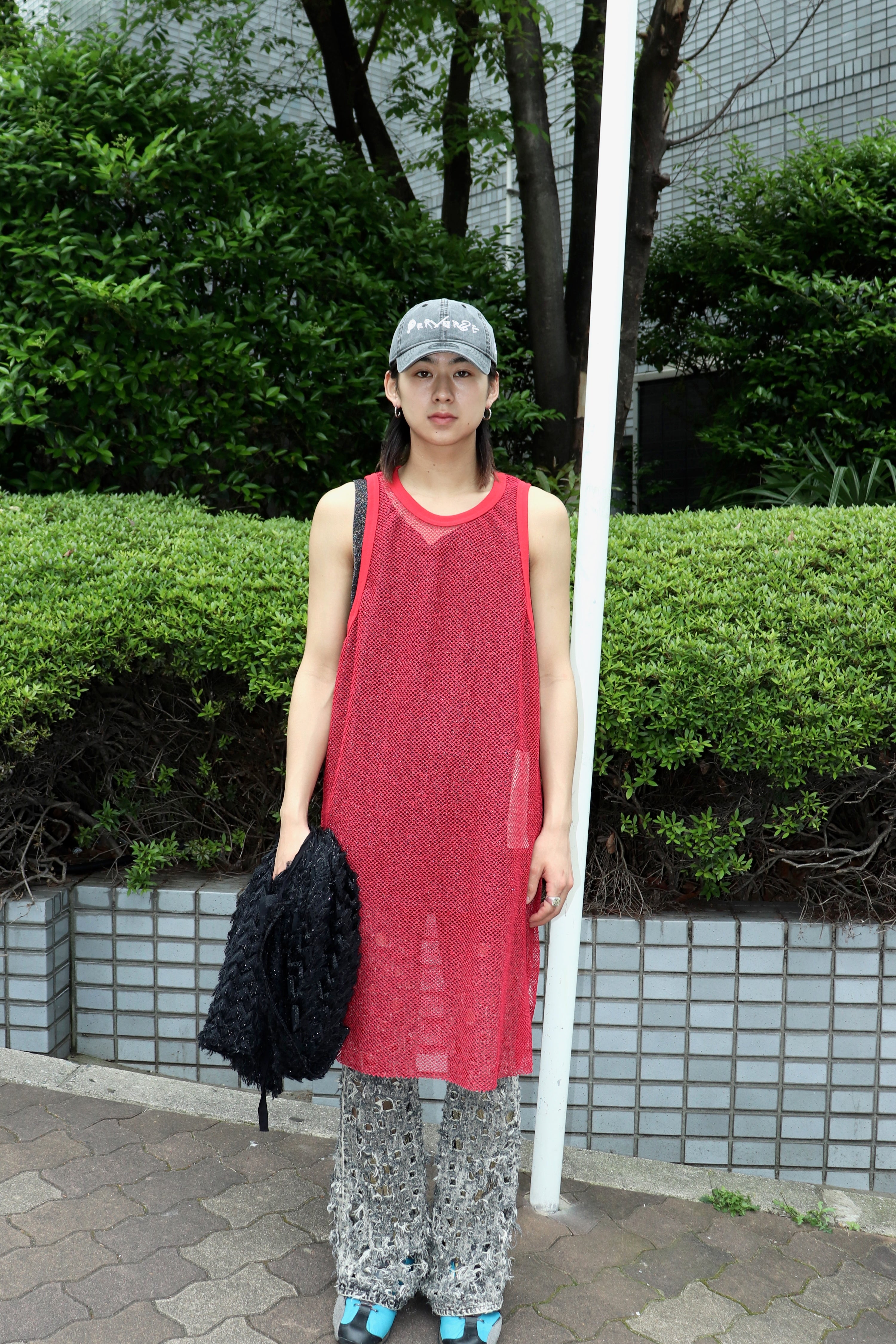 JOHN MASON SMITH メッシュタンクトップ JOHN MASON SMITH(ジョンメイソンスミス)のPOLYESTER SLAB MESH LONG