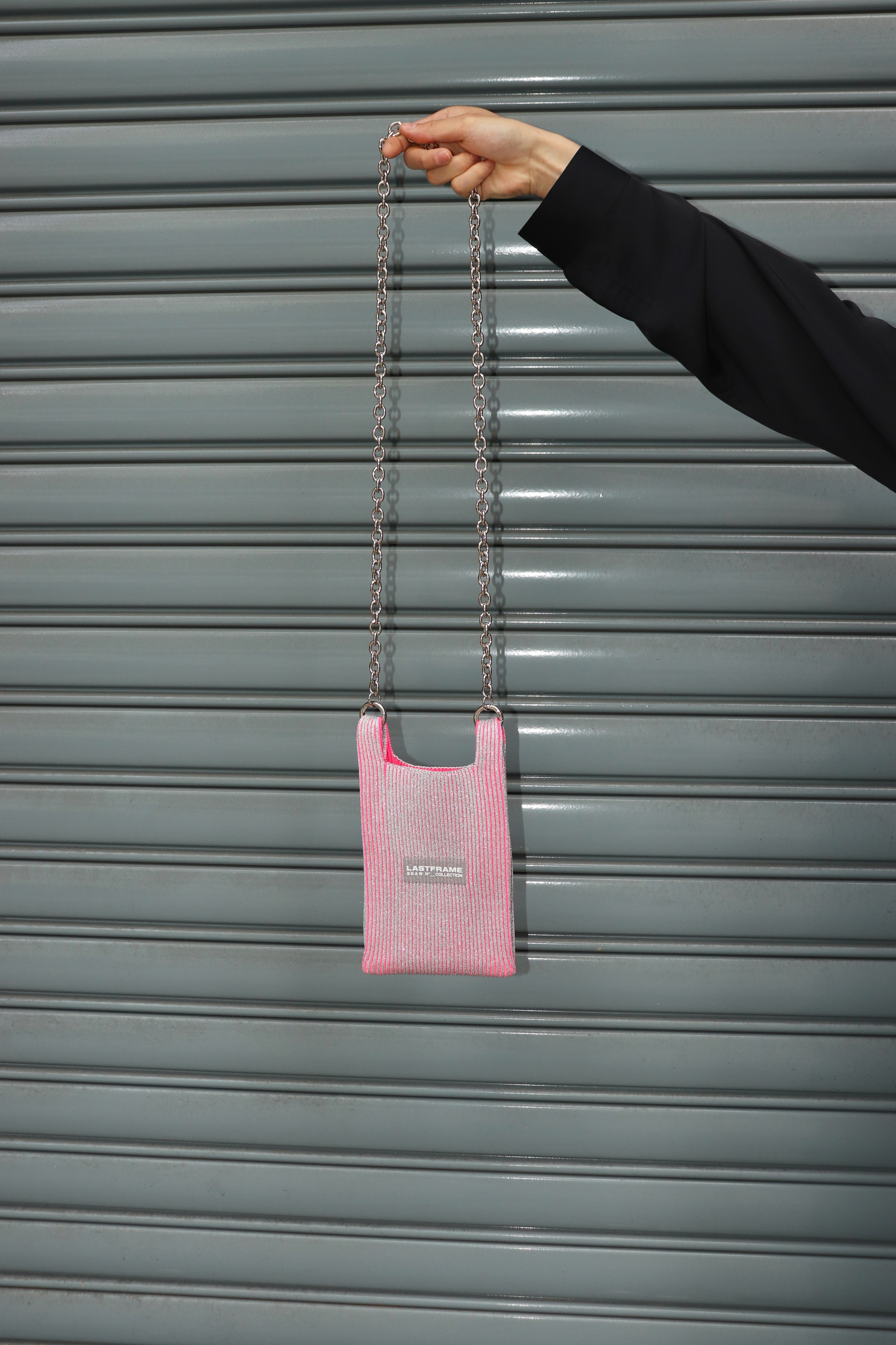 LASTFRAME(ラストフレーム)のKYOTO METALLIC MARKET BAG MINI SILVER