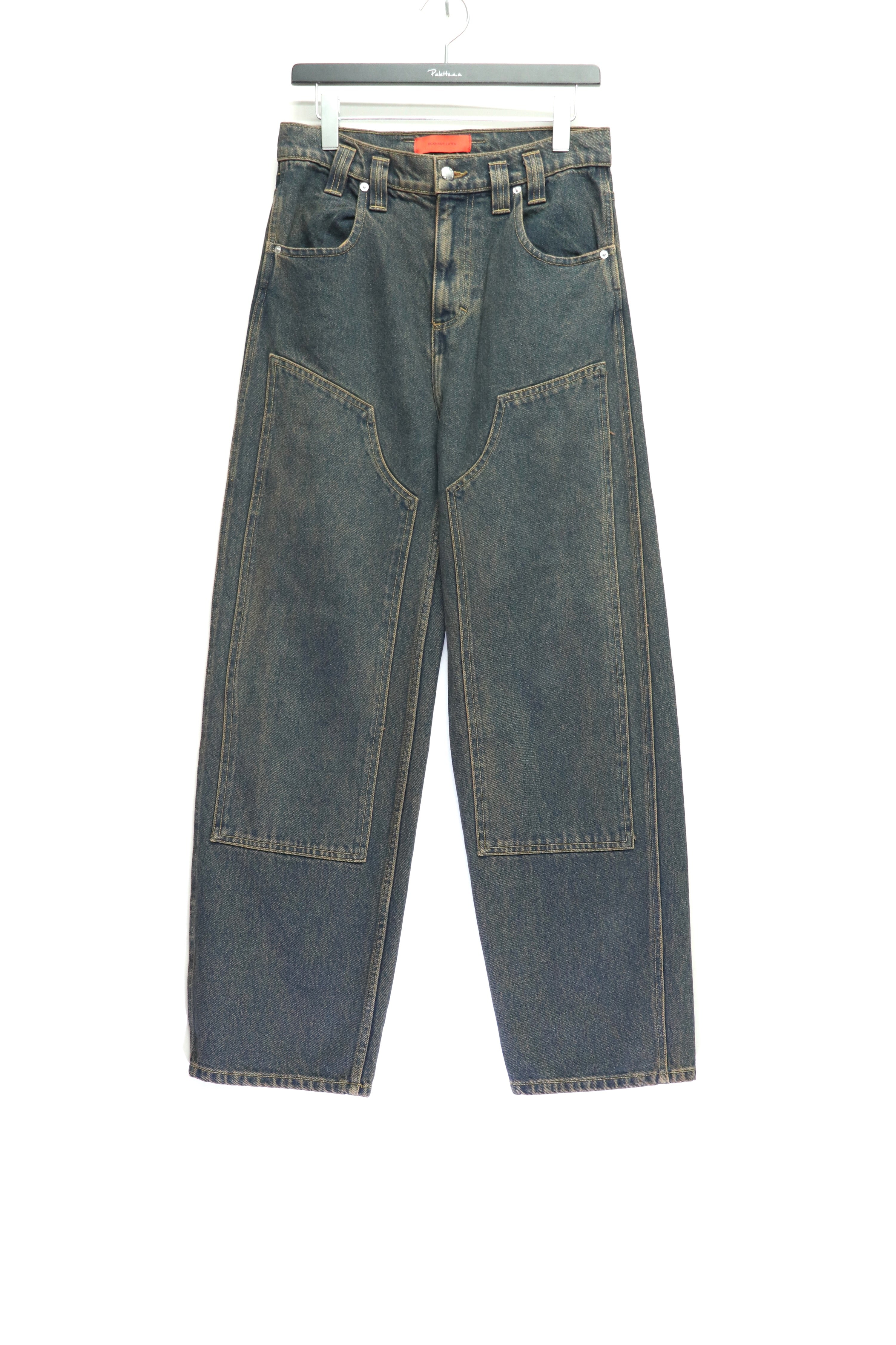 ECKHAUS LATTA(エコーズラッタ)のDOUBLE KNEE BAGGY JEAN VALENCIAの 