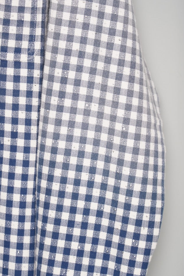MASU(エムエーエスユー)のFADED SPARKLING PLAID SHIRT BLUEの通販