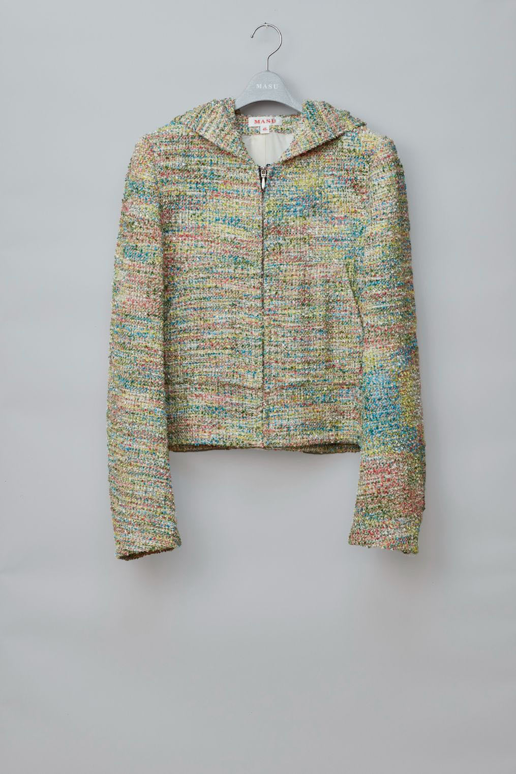 MASU(エムエーエスユー)のCANDY TWEED ZIP-UP HOODIEの通販｜PALETTE