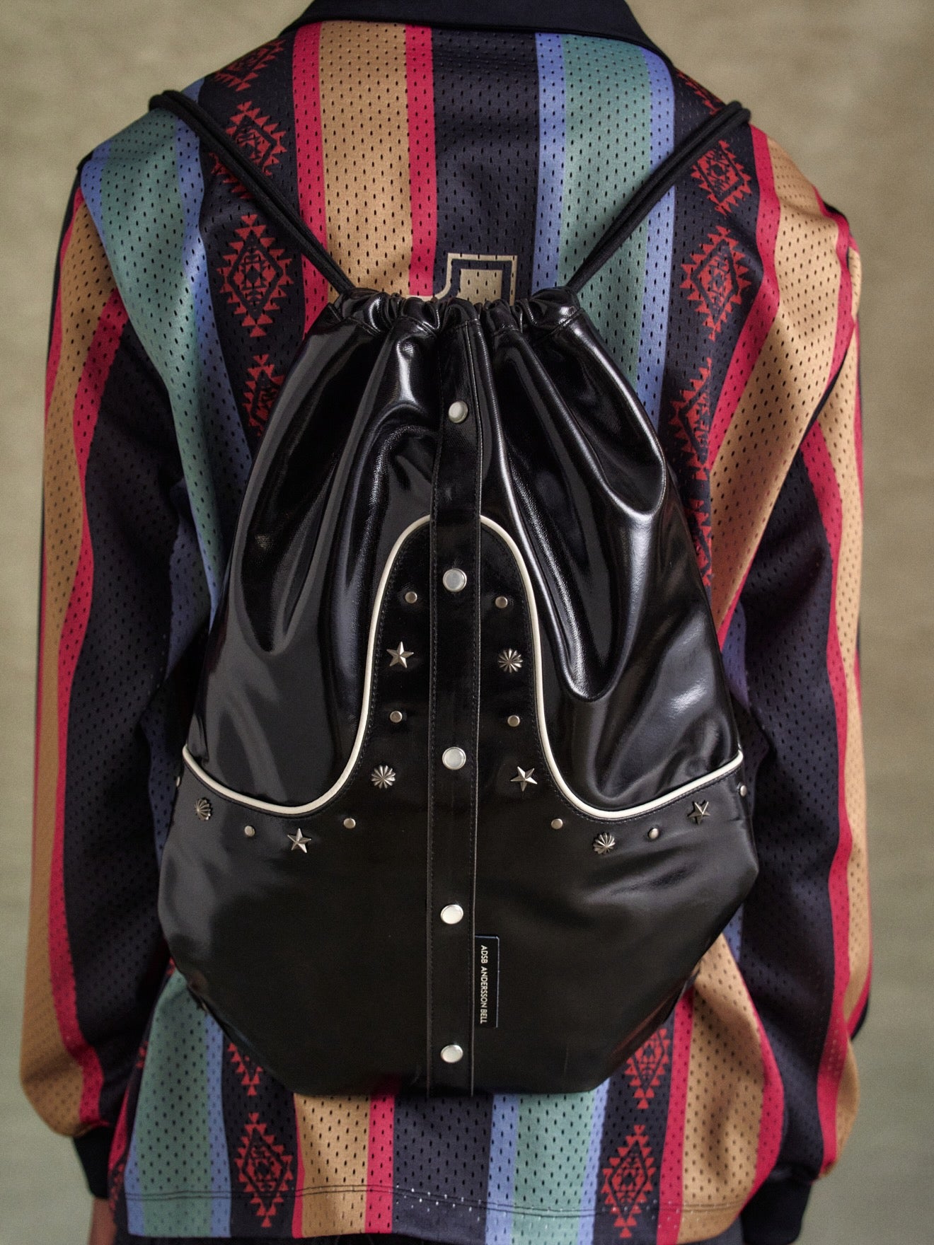 ANDERSSON BELL(アンダースンベル)のWESTERN DRAWSTRING BAG BLACKの  