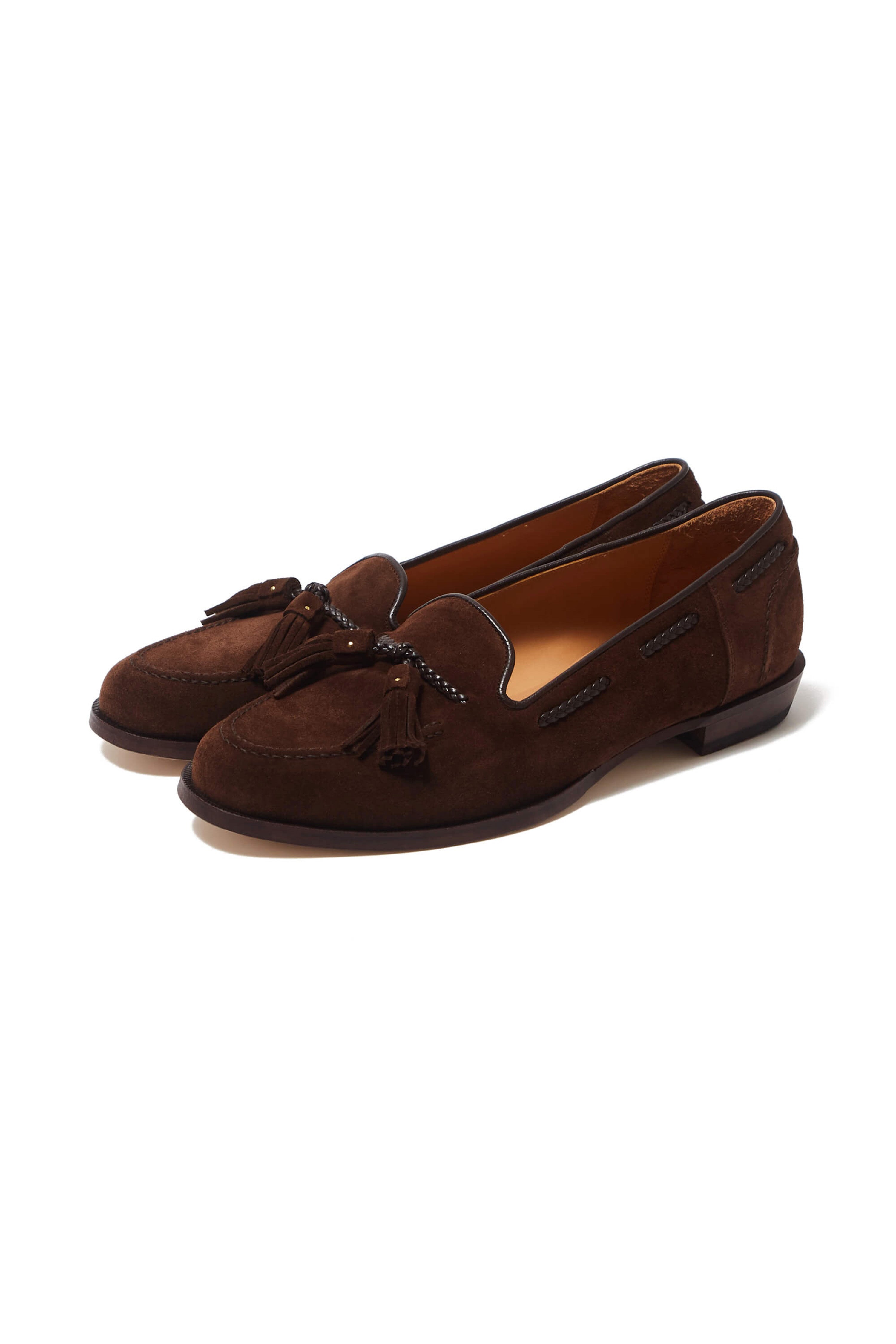 SUGARHILL(シュガーヒル)のSUEDE LOAFER “COUPE” BROWN SUEDEの通販
