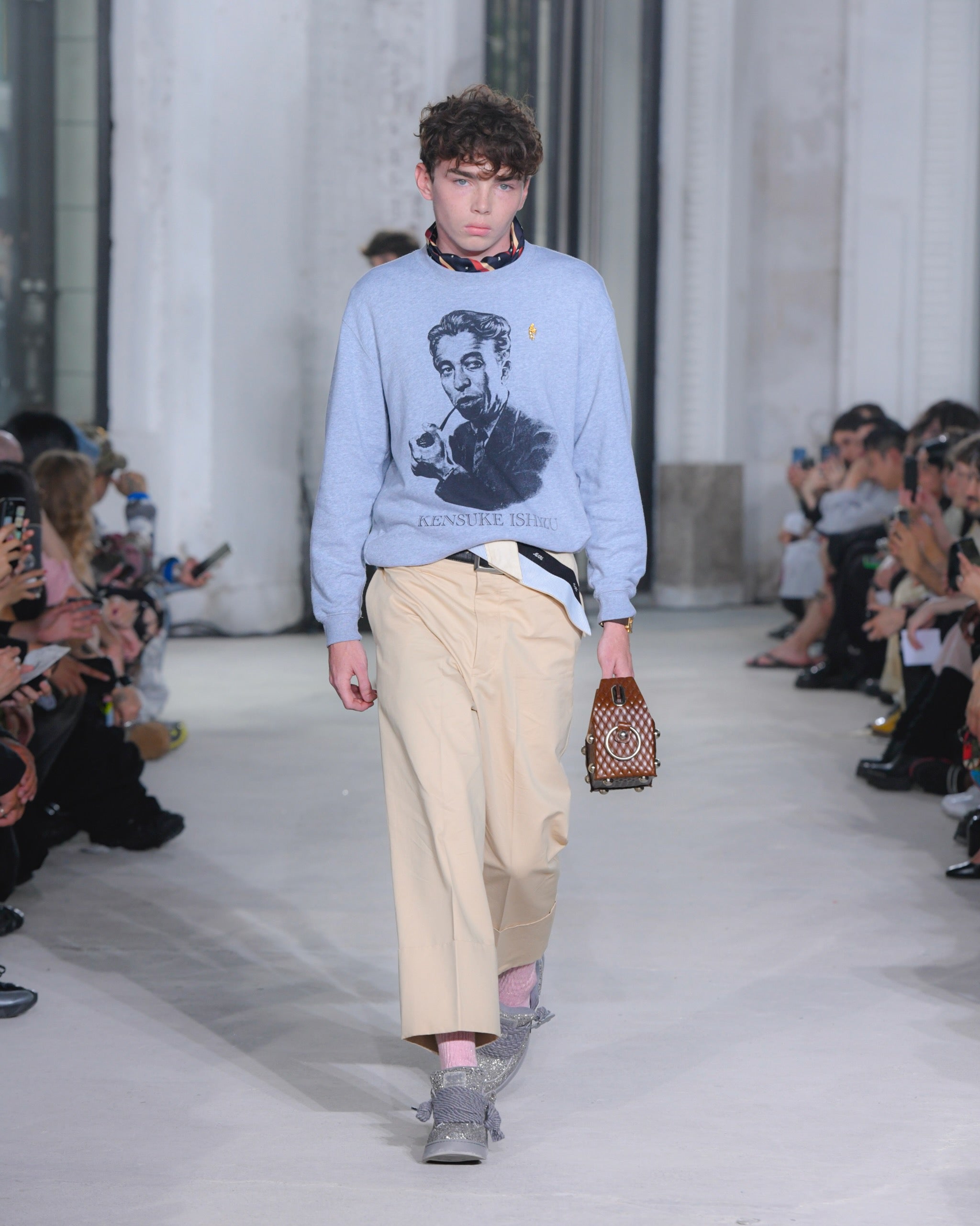 パンツ MASU FOLDED BELT TROUSERS(PEANUTS) dsc8740_d024201e-87e9-4a90-