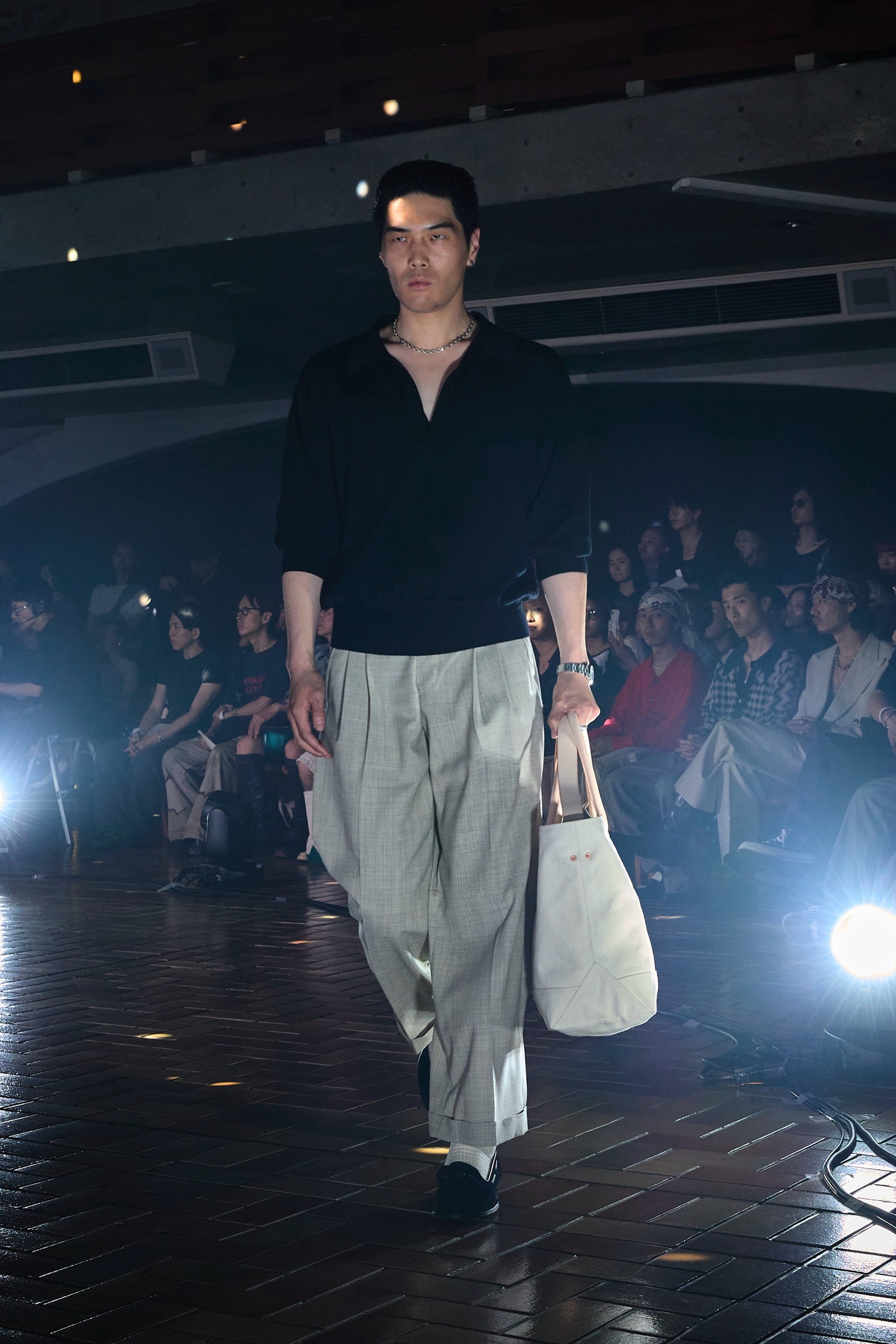 SUGARHILL(シュガーヒル)のWOOL KNIT POLO BLACKの通販｜PALETTE art