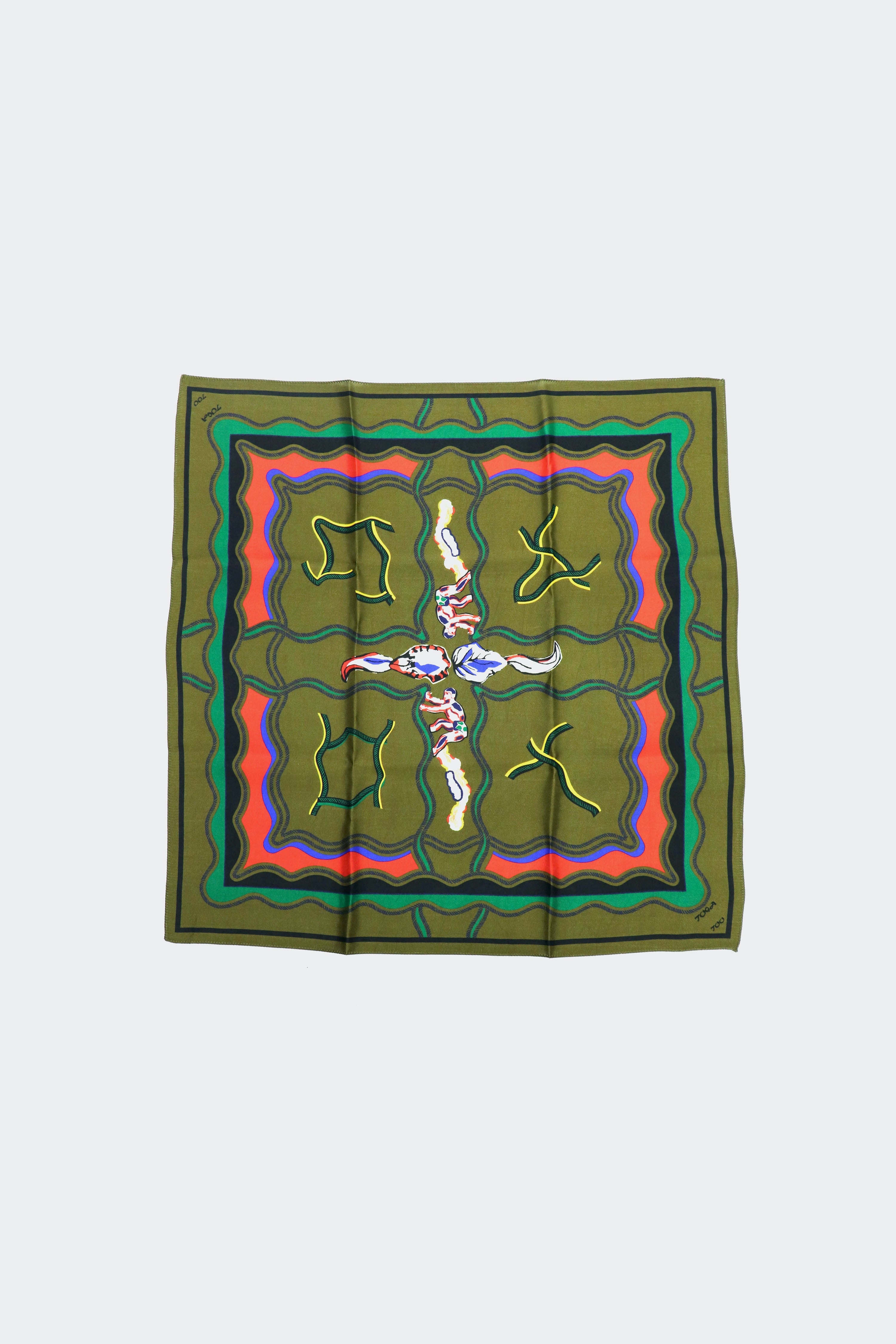 TOGA VIRILIS(トーガ ビリリース)のPrint scarf KHAKIの通販｜PALETTE