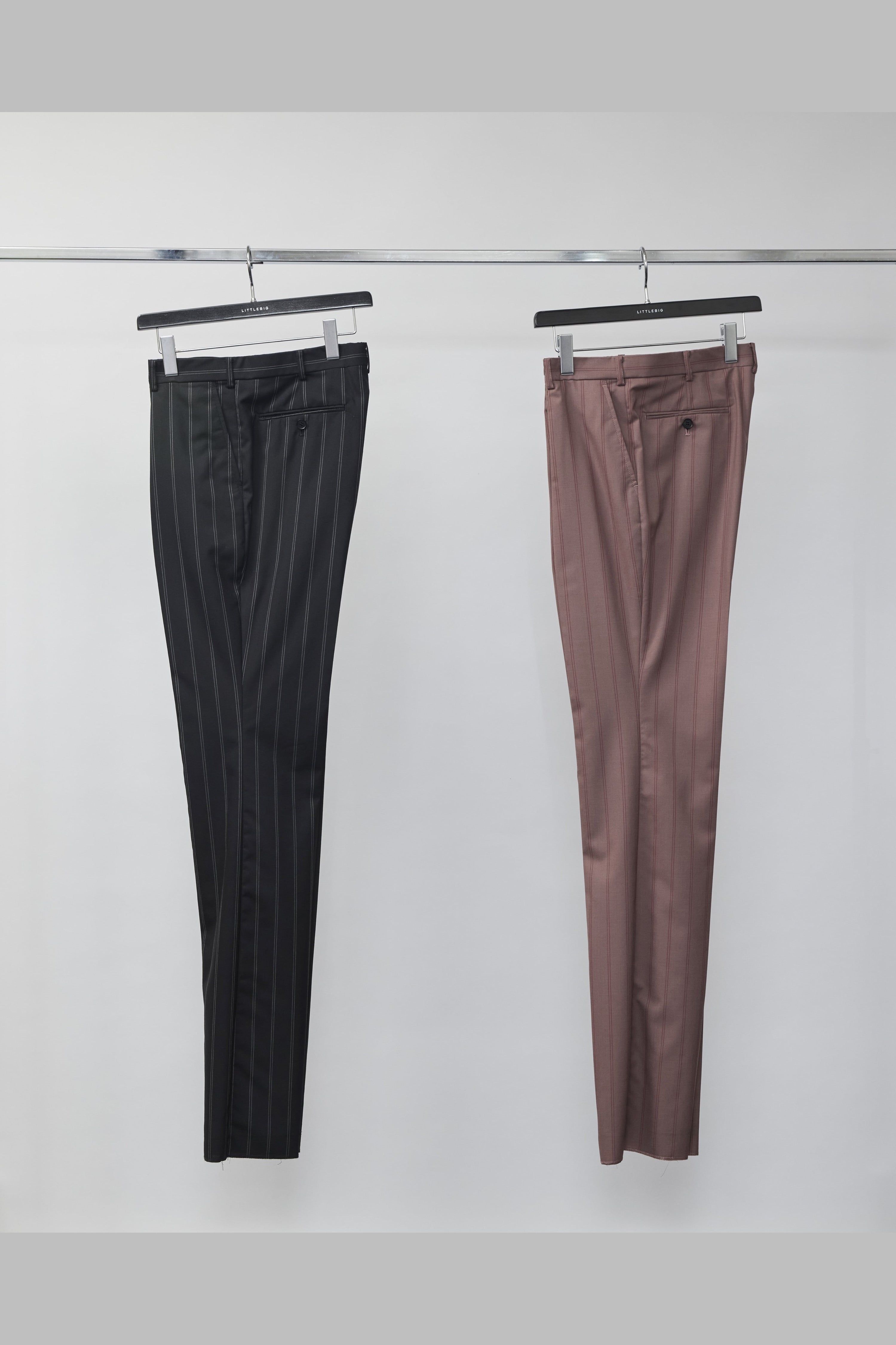 LITTLEBIG(リトルビッグ)のTucked Flare Trousers Black or Pink 