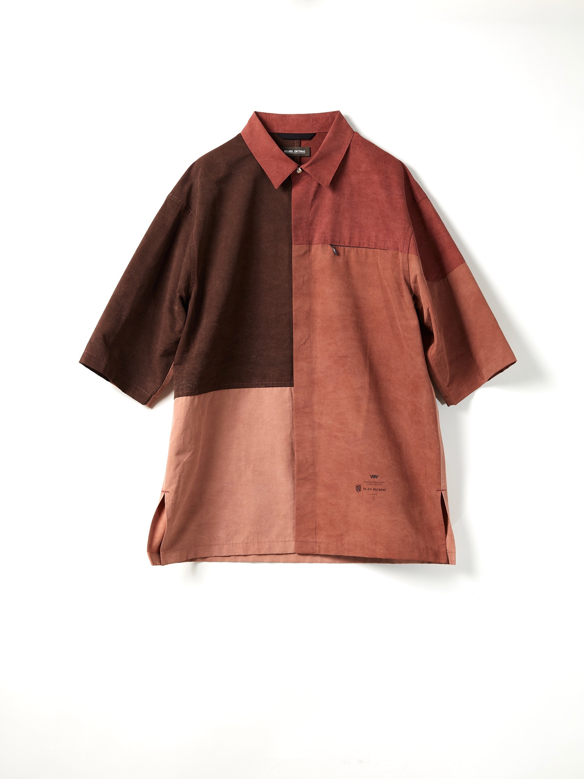 NULABEL(ニューレーベル)の22SS PATCH WORK SHIRT MULTI B(シャツ)の 