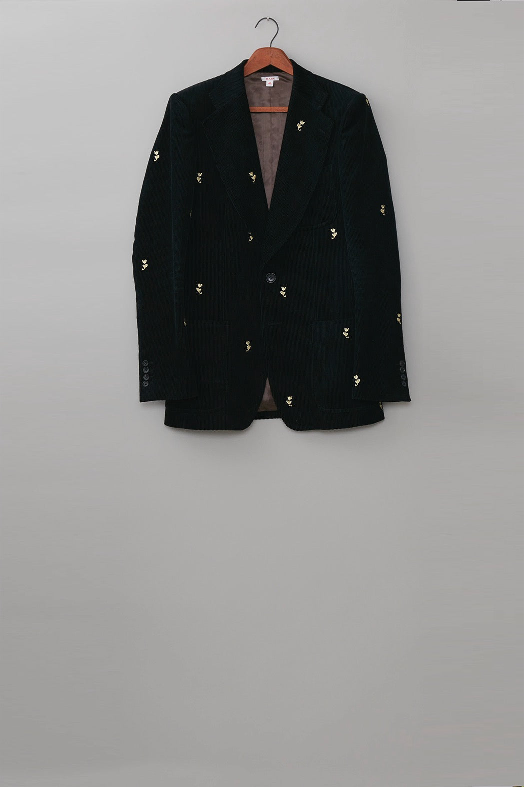 Masu's Wide Lapel Tailored Jacket Black mail order | Palette Art